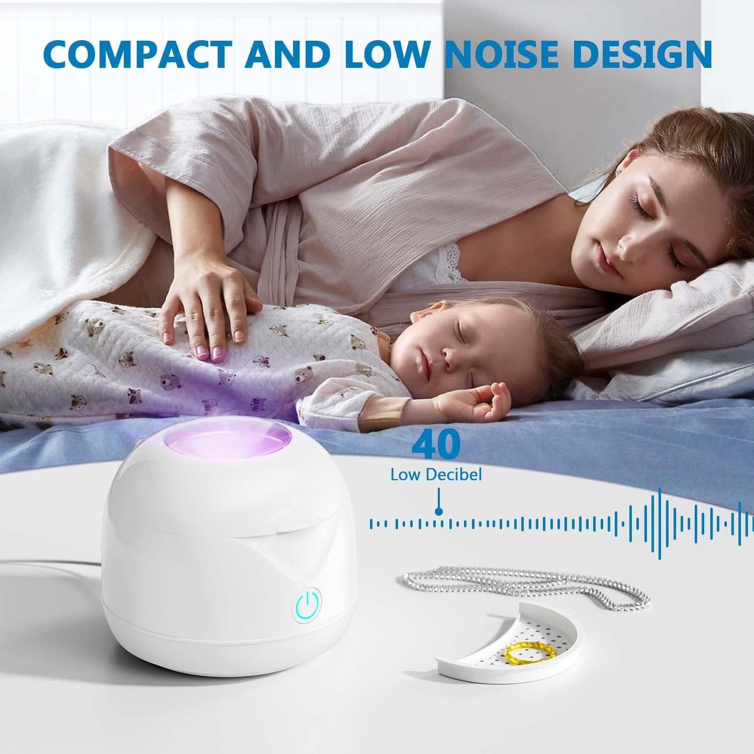 Limpiador Ultrasónico Portátil Xiyi 200ml para Retenedores Dentales