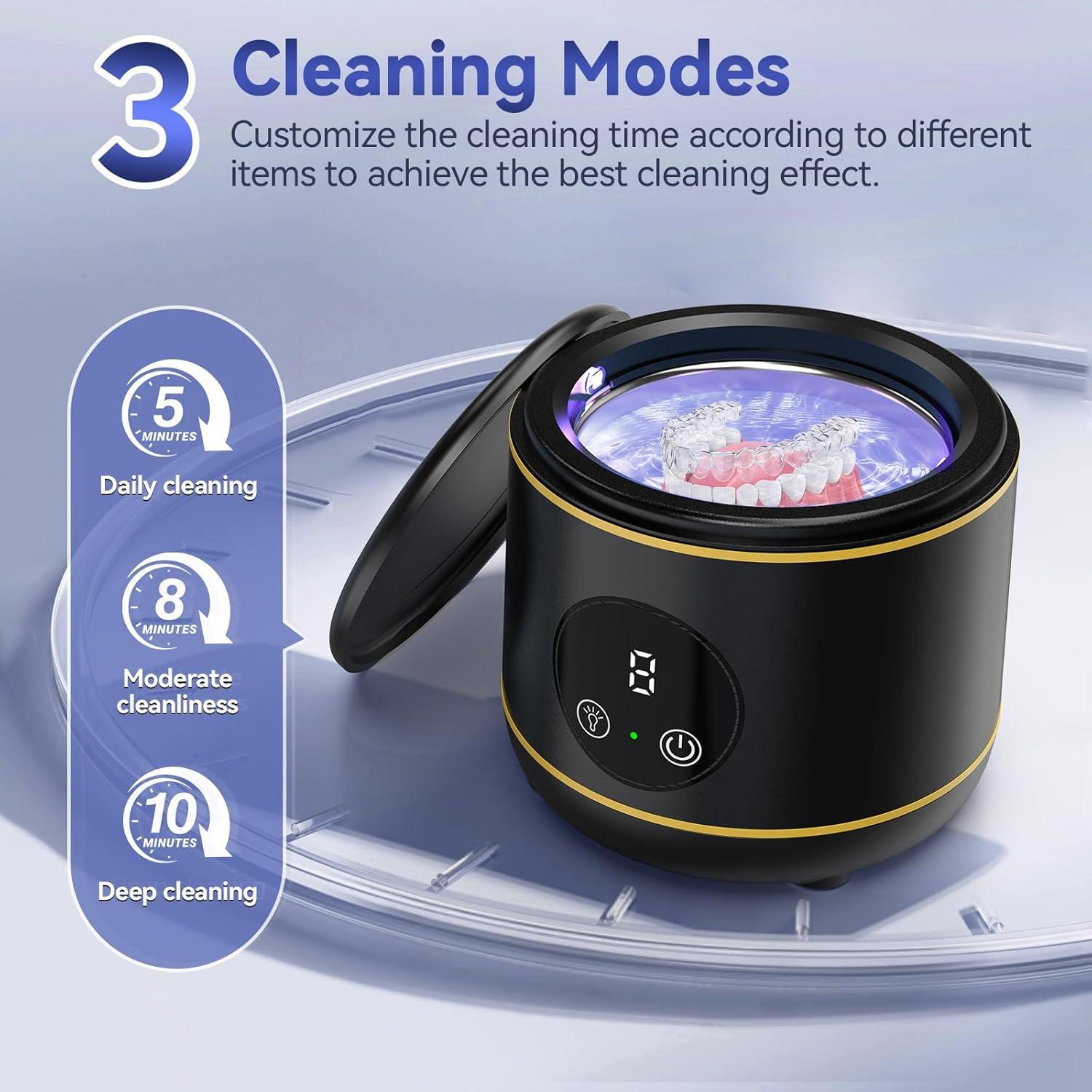 Limpiador Ultrasónico Dental BlueFire 45kHz Portátil 0.5kg