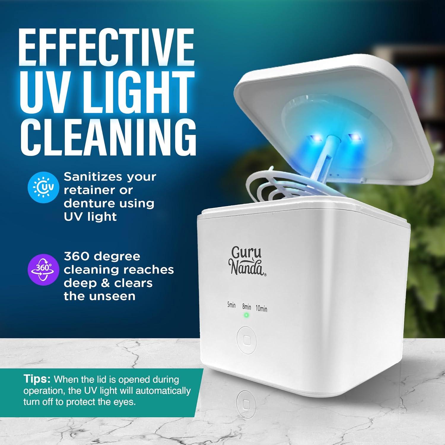 Pod de Limpieza Ultrasónica GuruNanda 190ml 45kHz 3 Modos