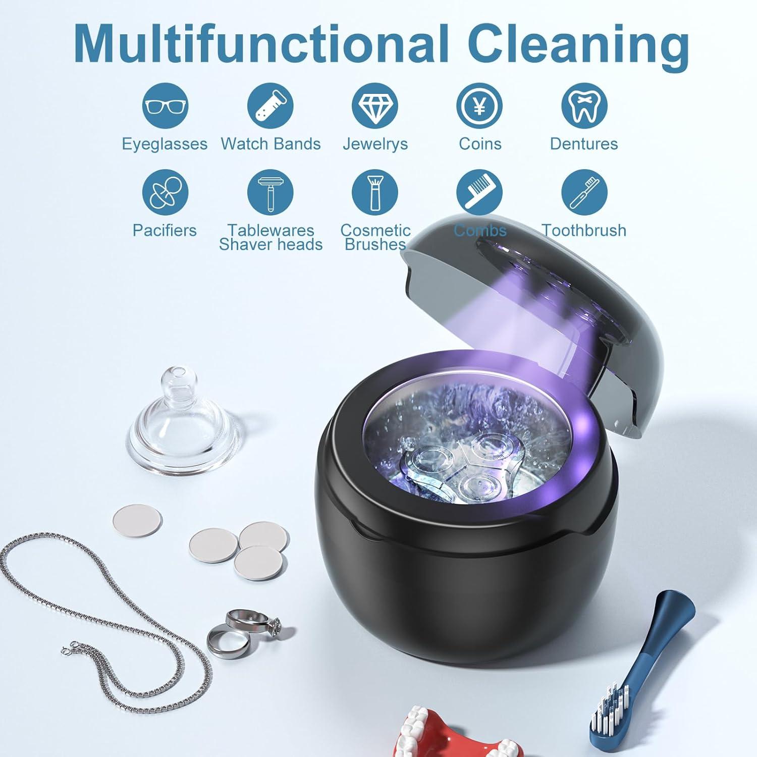 Limpiadora Ultrasónica Neatevday 250ml 50kHz 4 Modos Negra