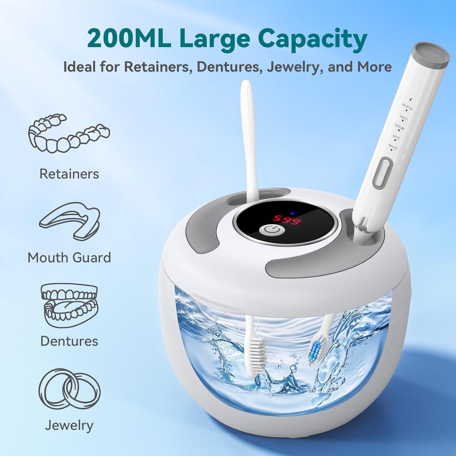 Limpiadora Ultrasónica Dental NEW GREATHOUSE 45kHz UV 200ml