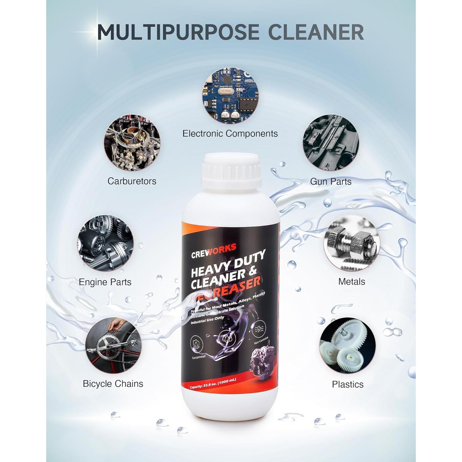 Limpiador Ultrasónico Creworks 1000 mL para Carburadores y Piezas