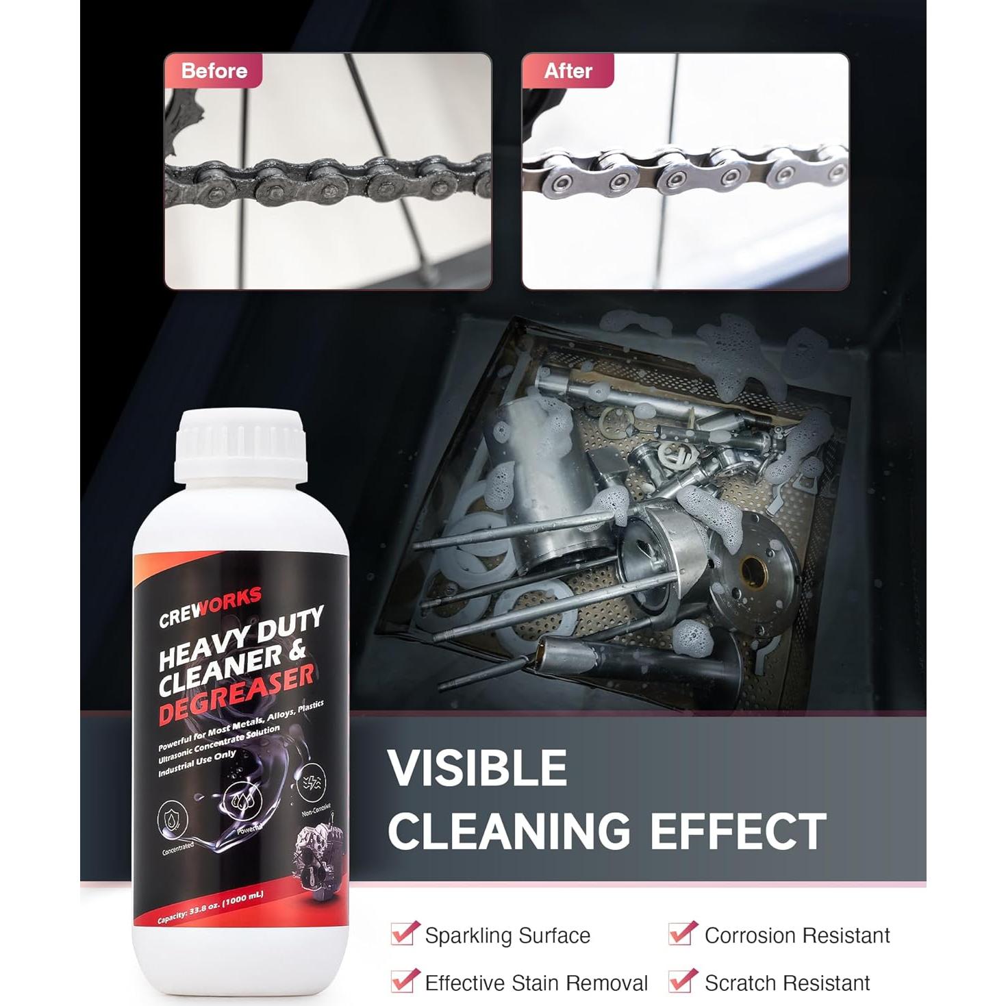Limpiador Ultrasónico Creworks 1000 mL para Carburadores y Piezas