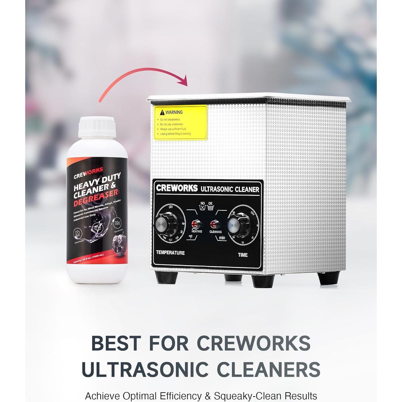 Limpiador Ultrasónico Creworks 1000 mL para Carburadores y Piezas