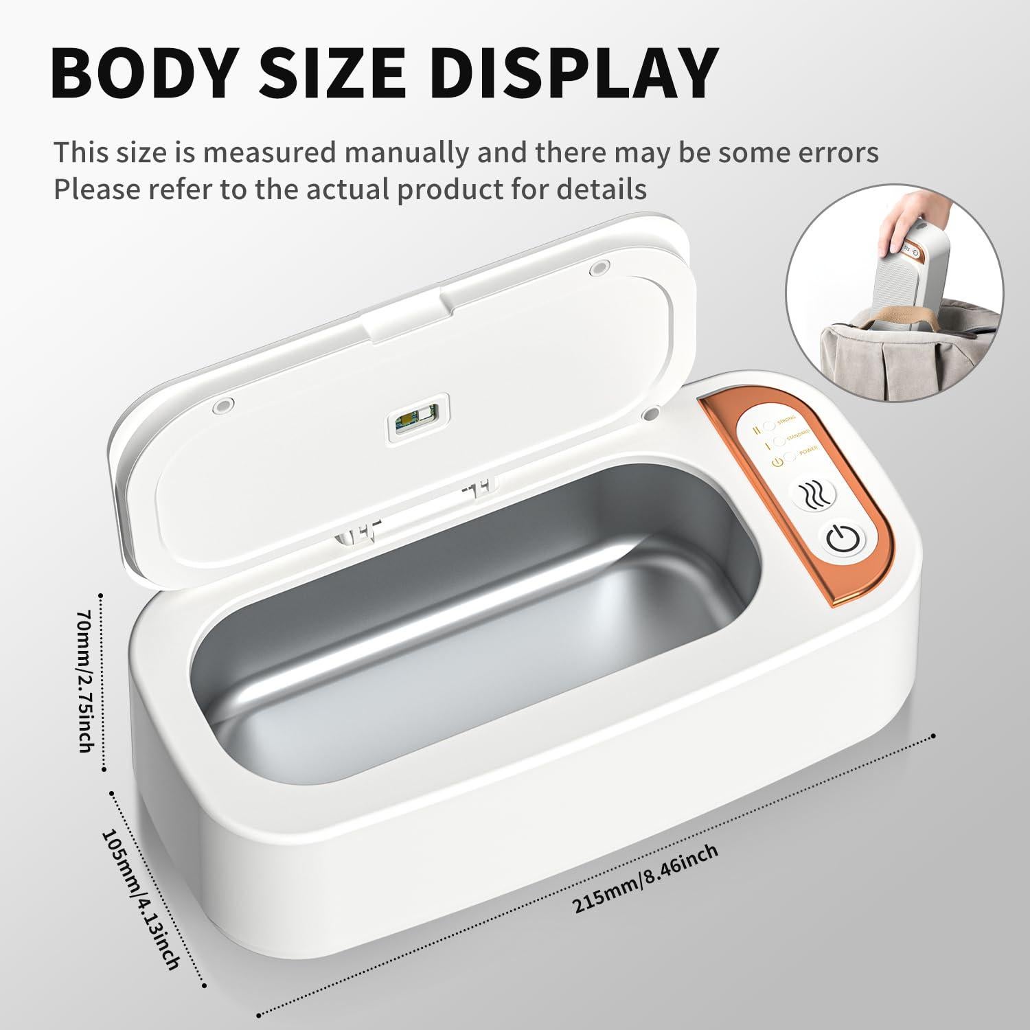 Limpiador Ultrasonido IFTHFOUR 48KHz Recargable para Joyería