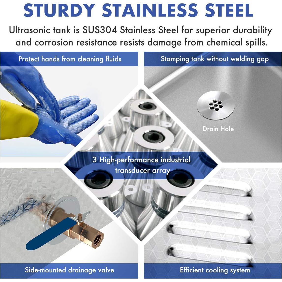 Limpiador Ultrasónico 6L DAREFLOW con Calentador y Temporizador