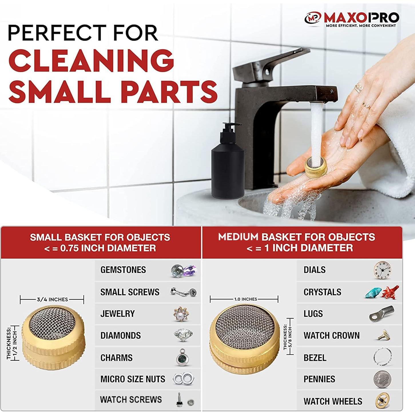 Cestas de Limpiador Ultrasónico MaxoPro - Juego de 2 Unidades