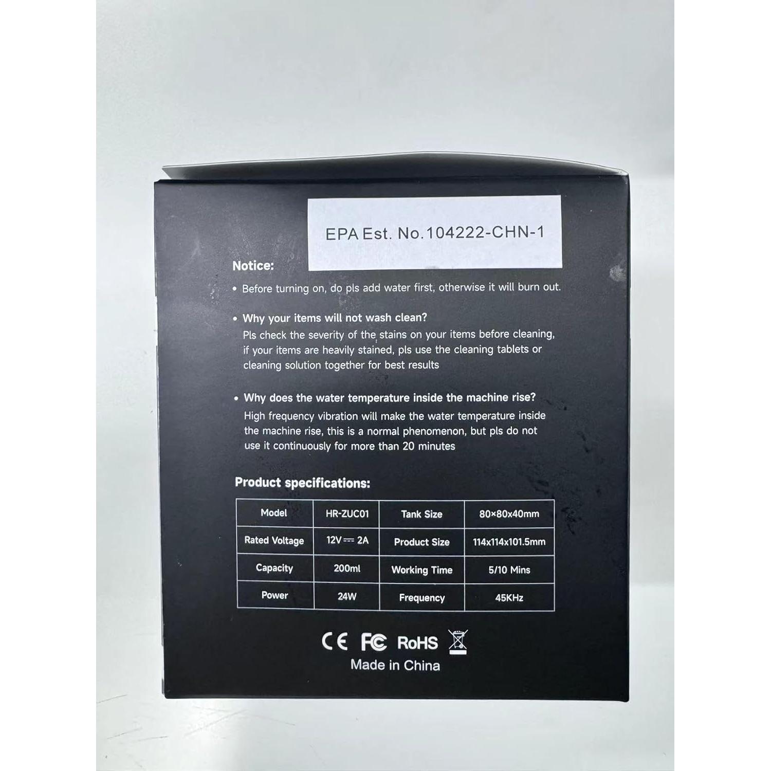 Limpiador Ultrasónico de Dentaduras Toos Show 200ml 45kHz