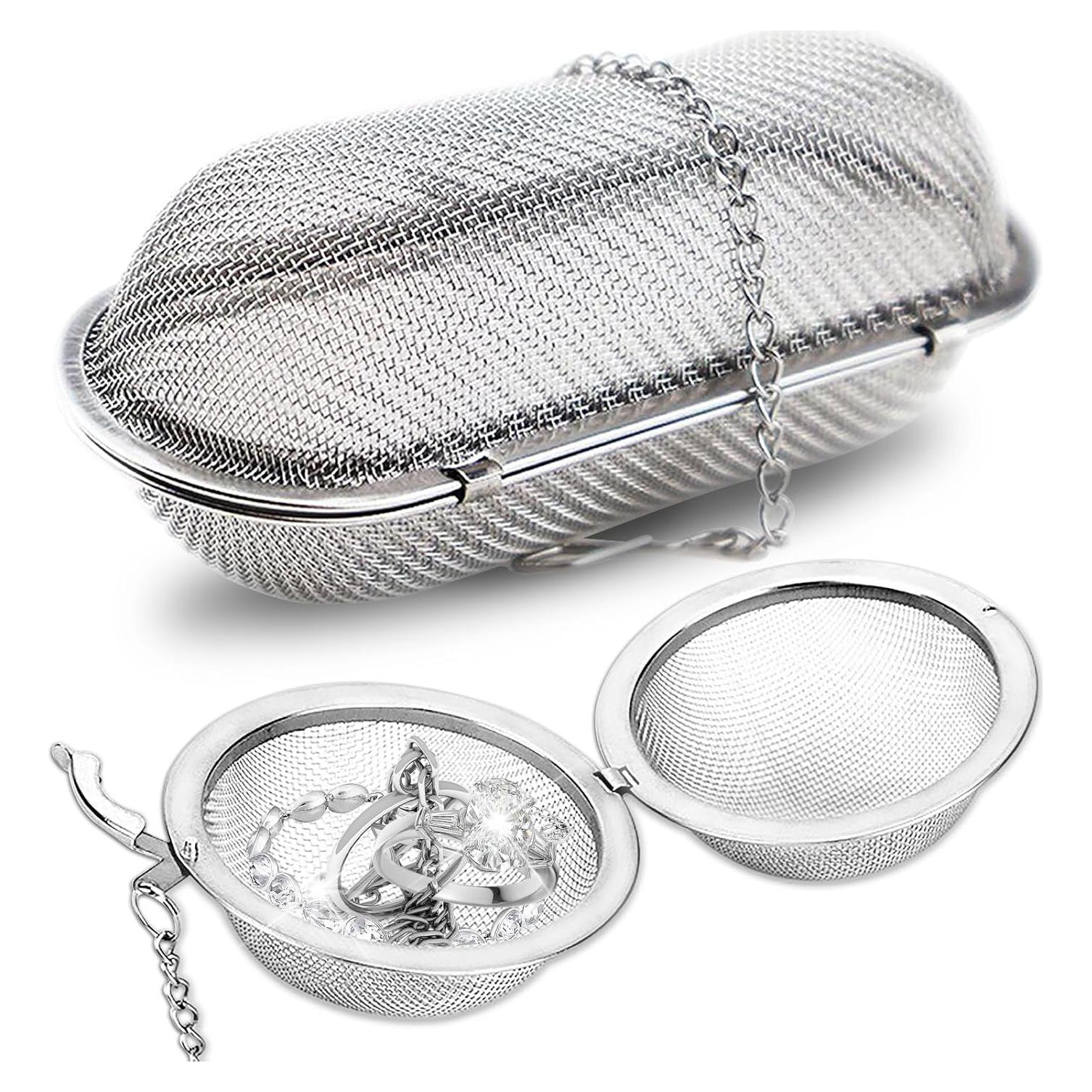 Cesta de Limpieza de Joyas Iffitya - 2 Piezas Acero Inoxidable