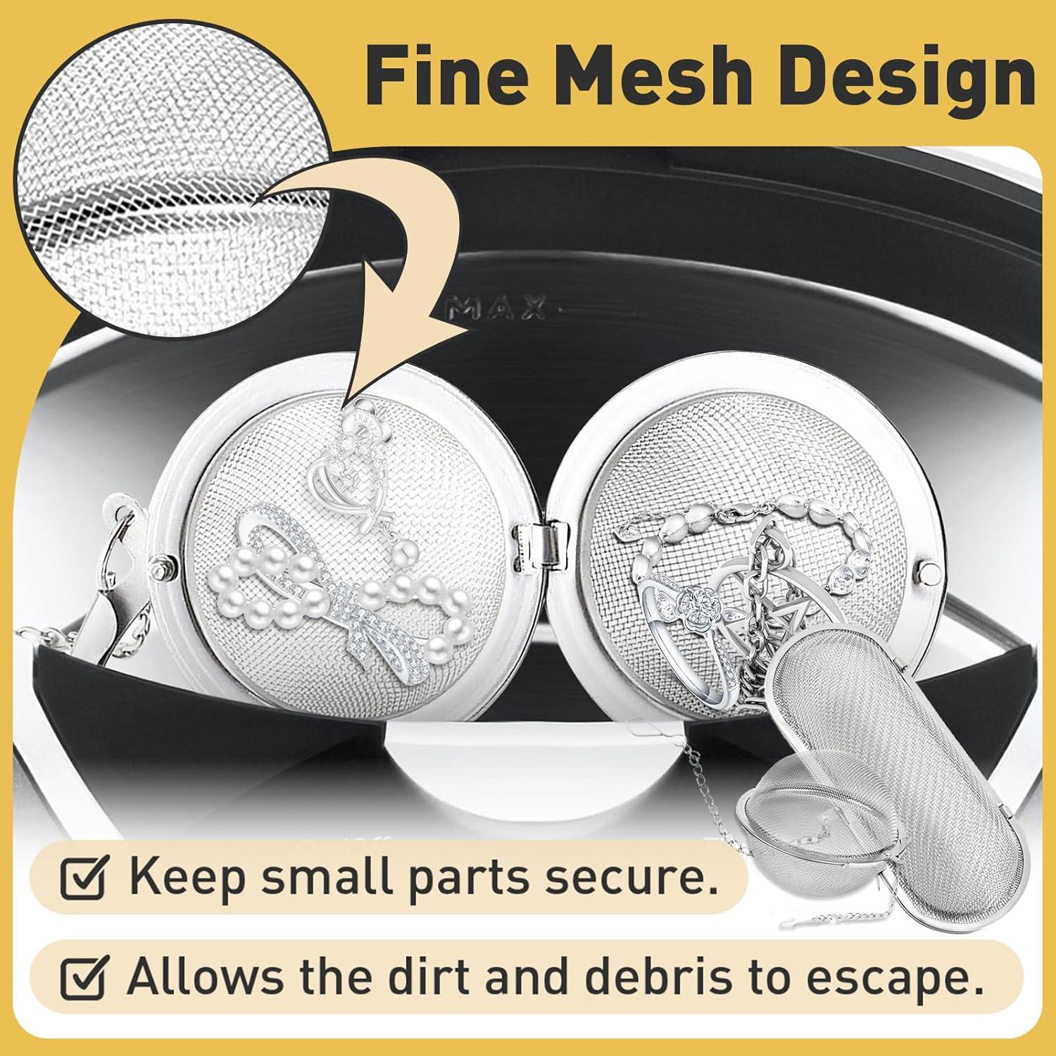 Cesta de Limpieza de Joyas Iffitya - 2 Piezas Acero Inoxidable