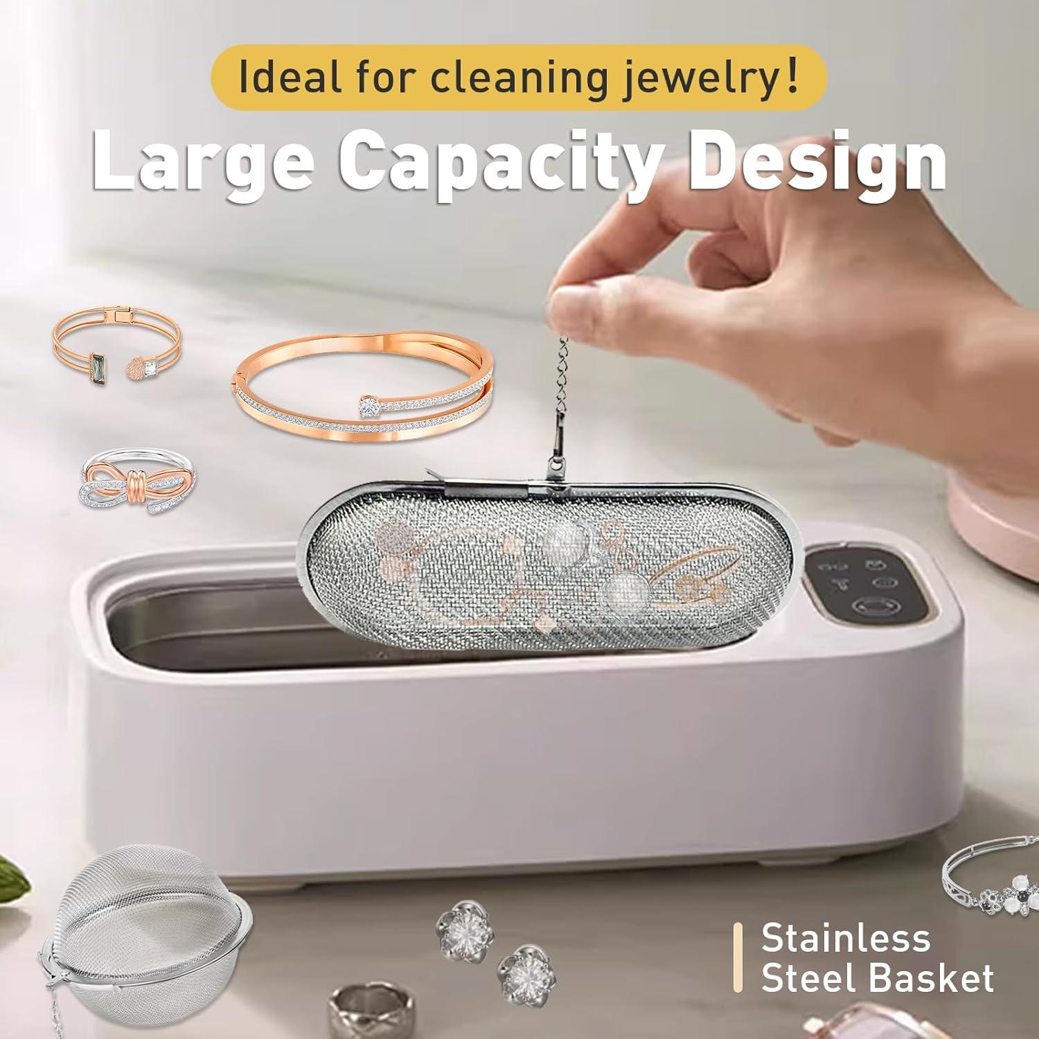 Cesta de Limpieza de Joyas Iffitya - 2 Piezas Acero Inoxidable