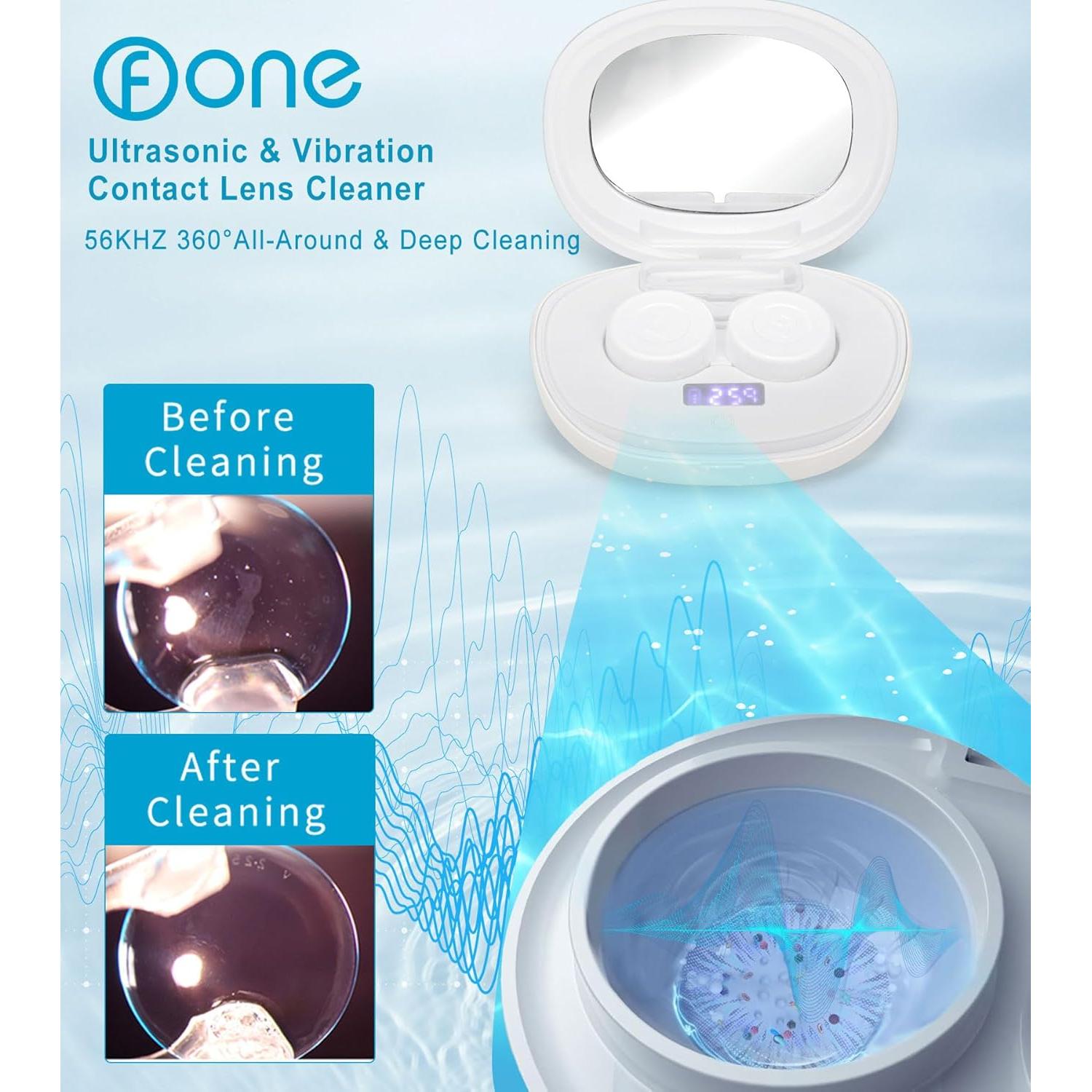 Limpiador Ultrasónico de Lentes de Contacto Ofone Blanco