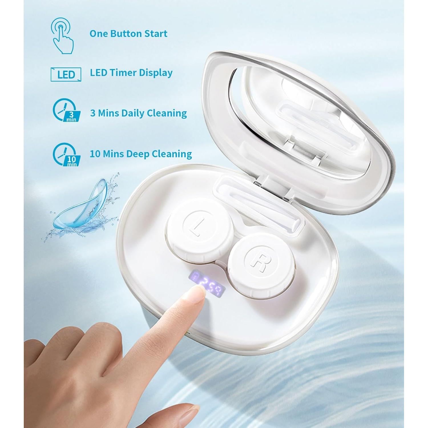 Limpiador Ultrasónico de Lentes de Contacto Ofone Blanco