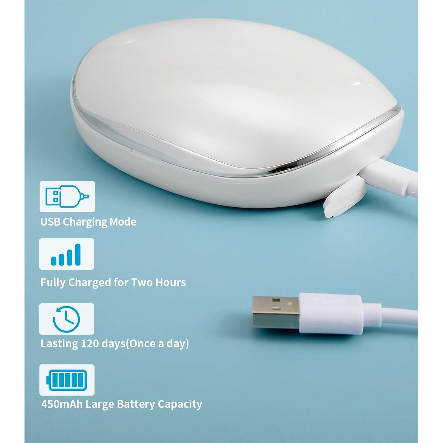 Limpiador Ultrasónico de Lentes de Contacto Ofone Blanco