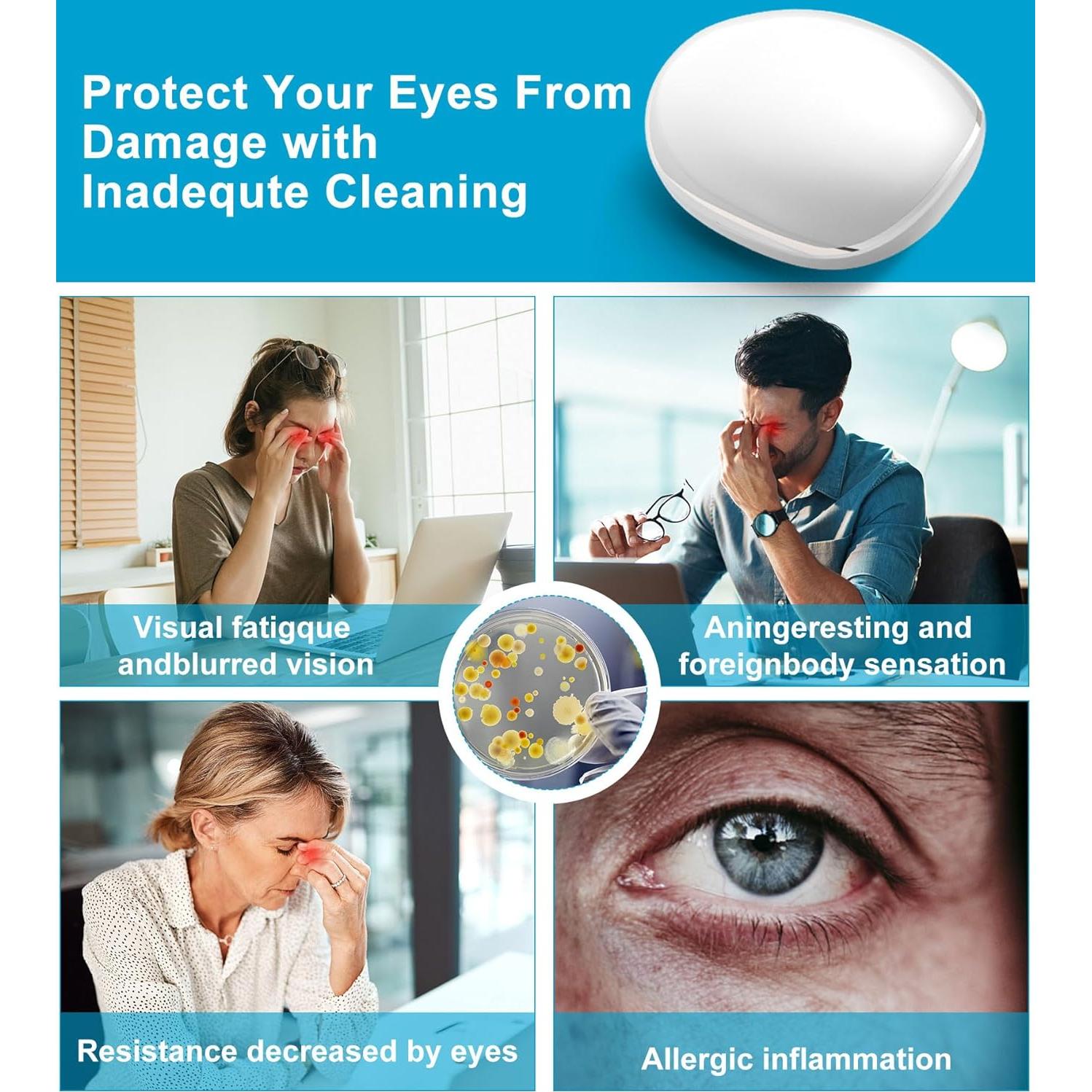 Limpiador Ultrasónico de Lentes de Contacto Ofone Blanco