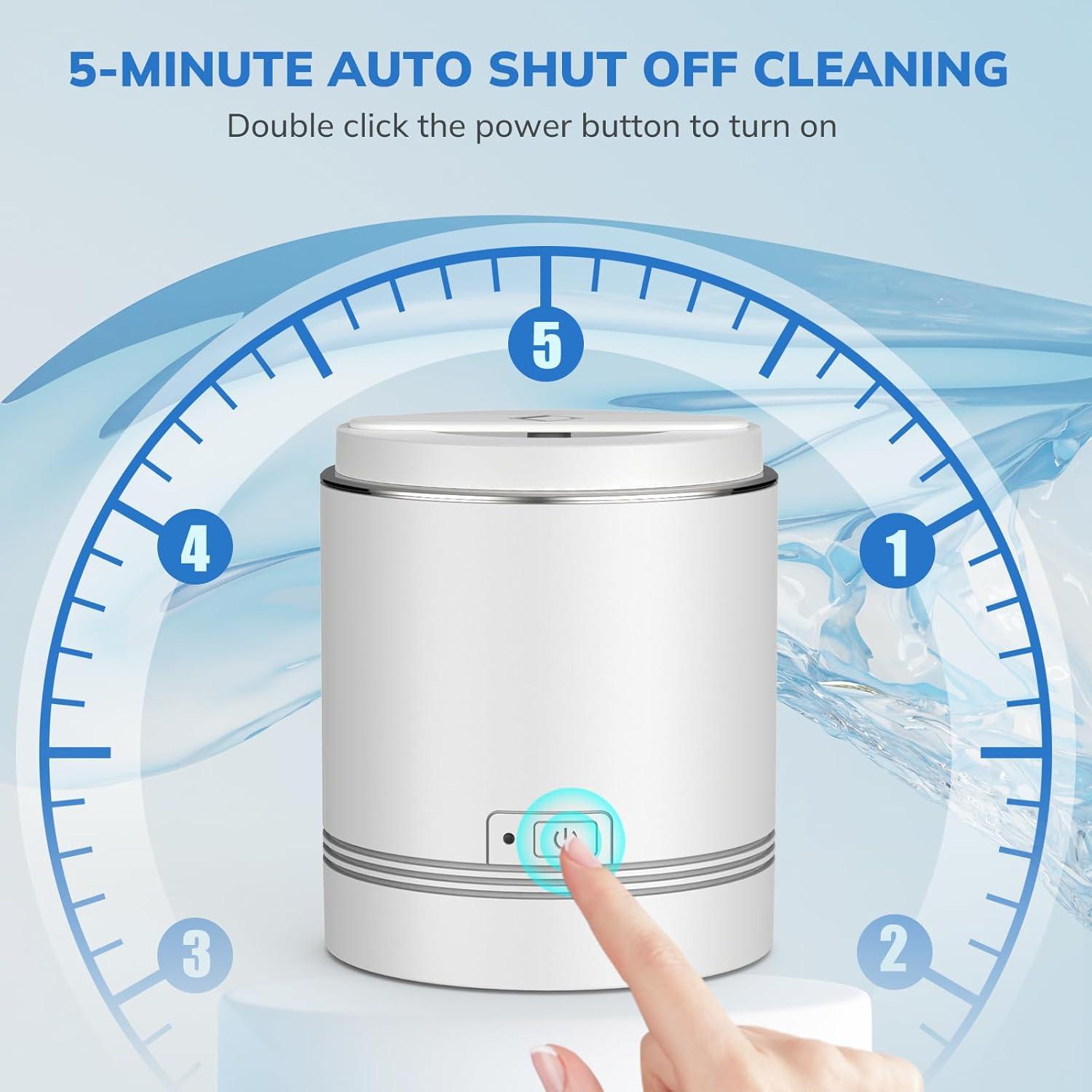 Limpiador Ultrasónico LifeBasis D-1800 220ml para Joyería y Dentaduras