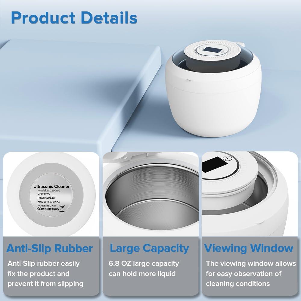 Limpiador Ultrasónico de Retenedores Bsbke 200ml 45kHz Luz U-V