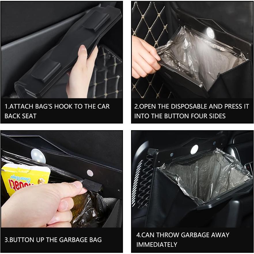 Basurero de Auto TLOG Magnético con Luz LED Impermeable