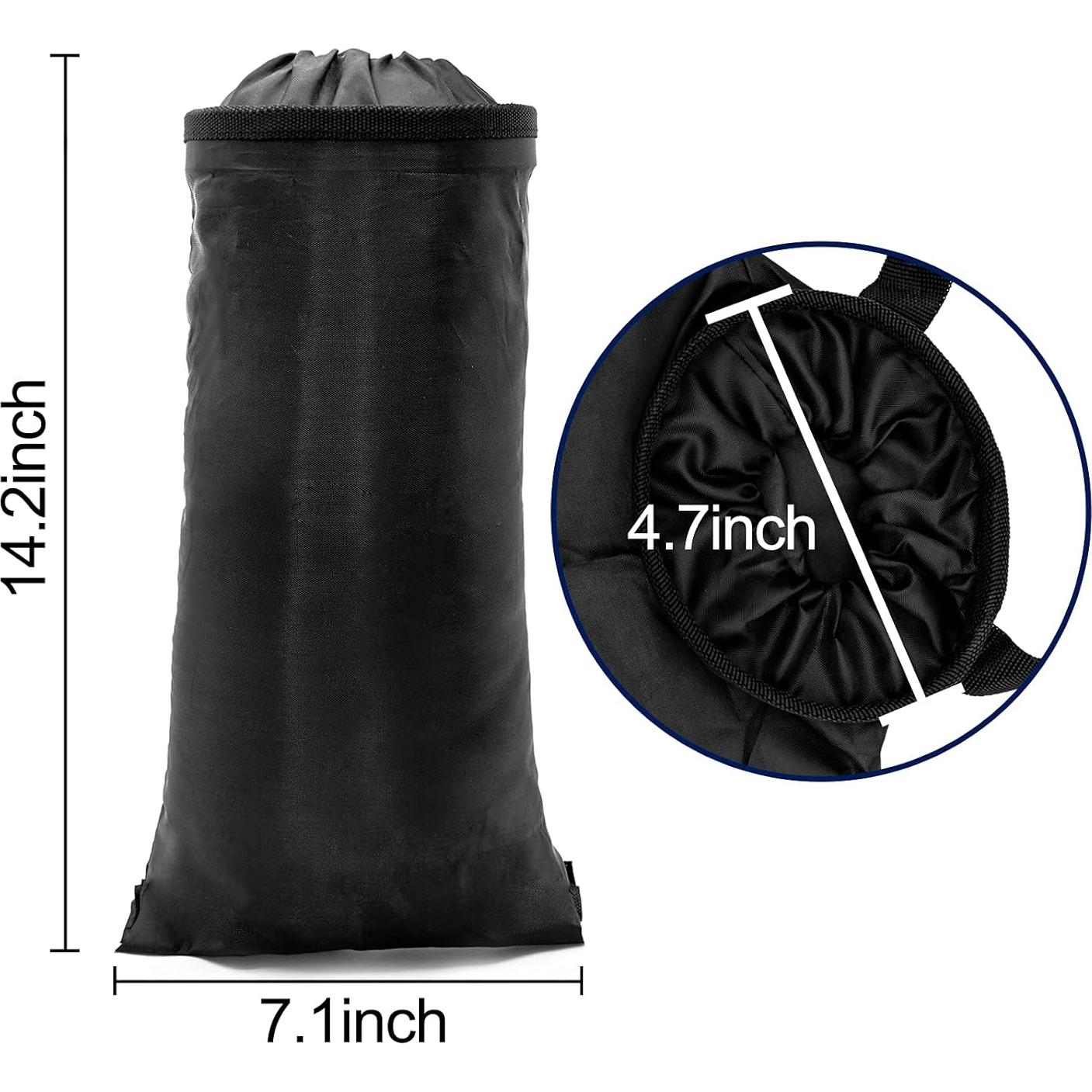 Bolsa de Basura para Auto WPLHB, 2 Pcs Negro, Lavable y Ecológica