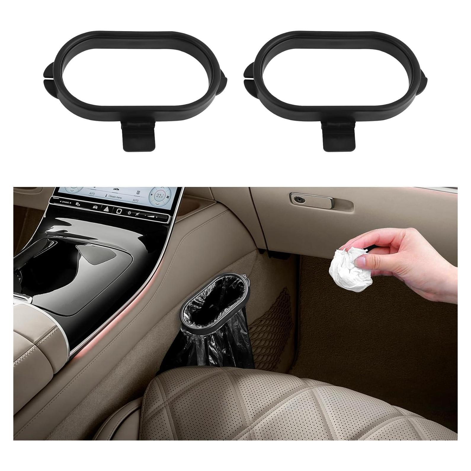 Bolsa de Basura Colgante para Auto QZTYTY - Negro 1L