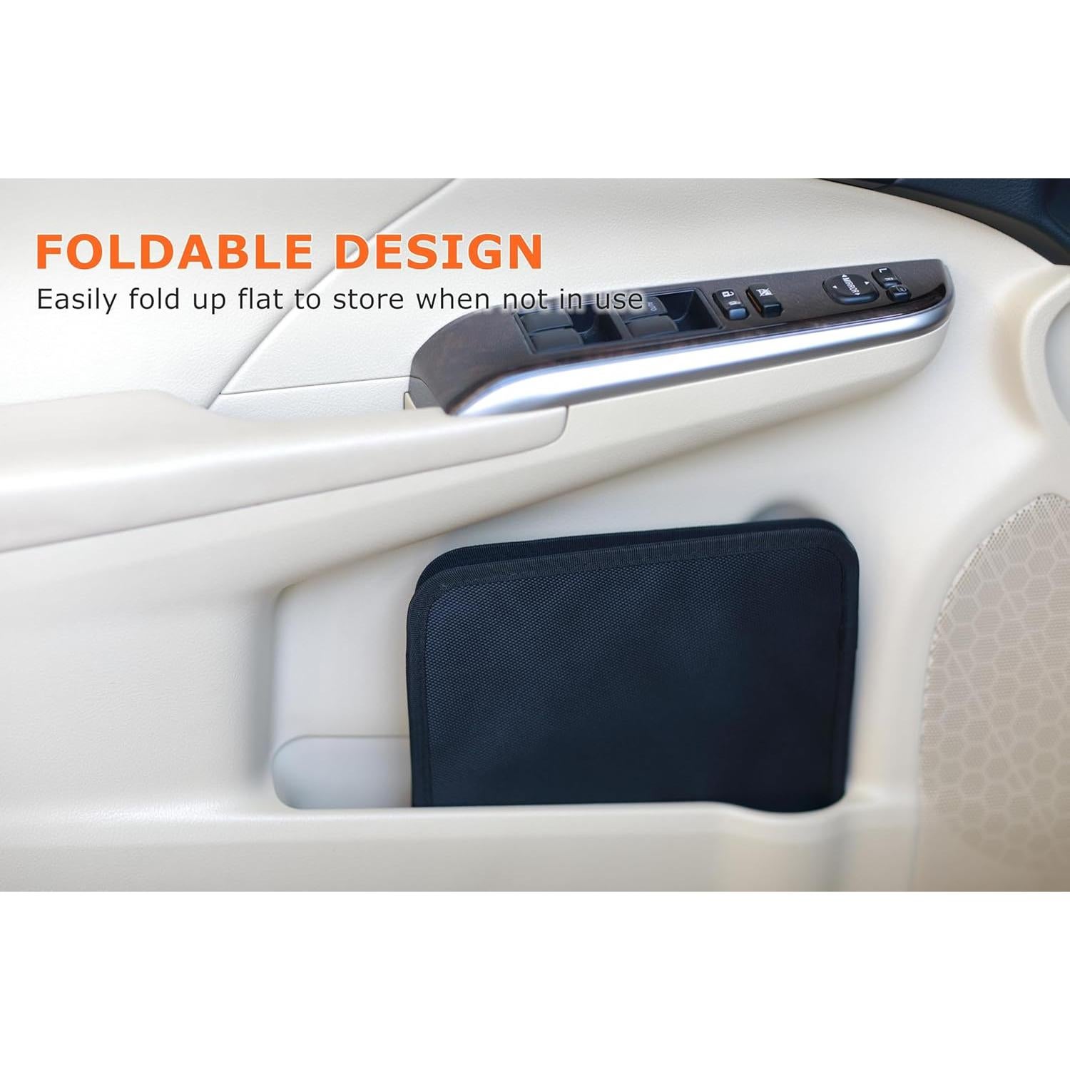 Basurero de Auto Ginsco 2 Galones Plegable Impermeable Negro