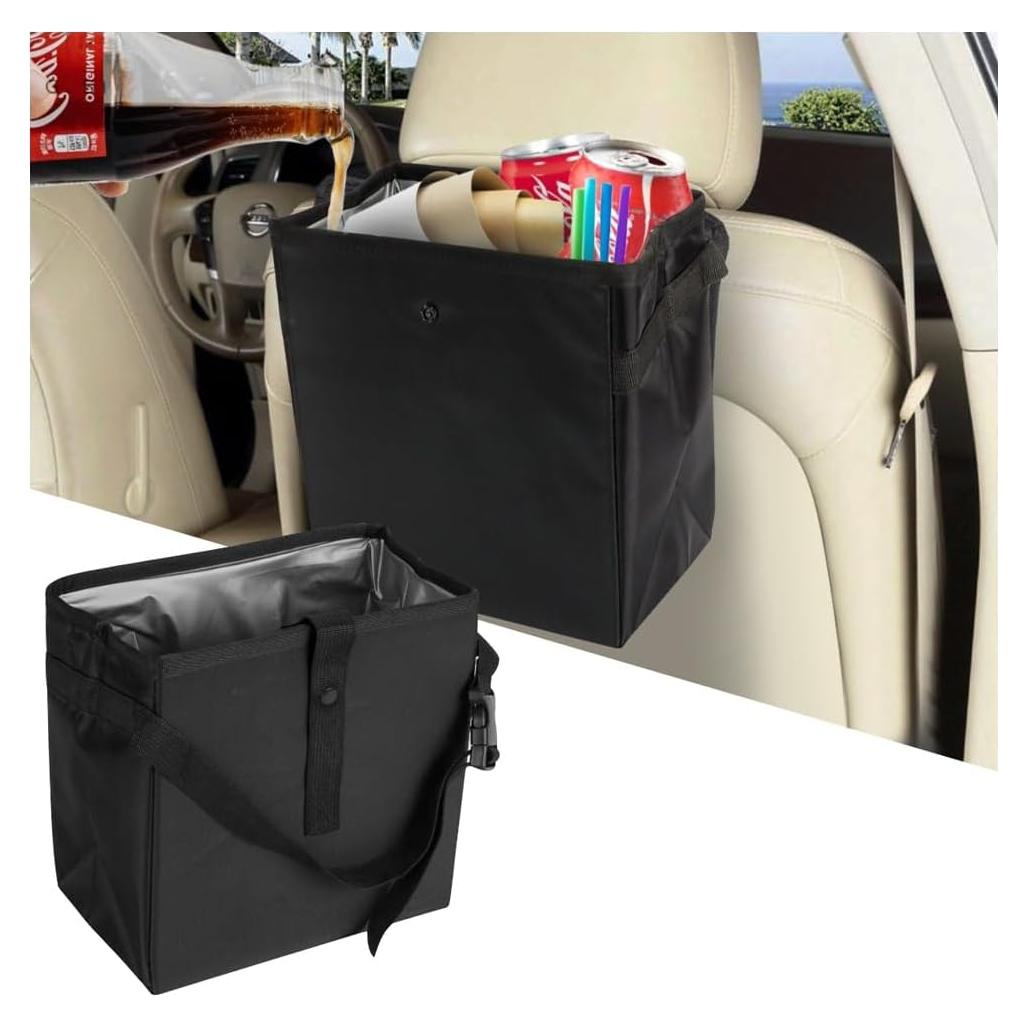 Basurero de Coche Mandark, Impermeable y Colapsable 3L