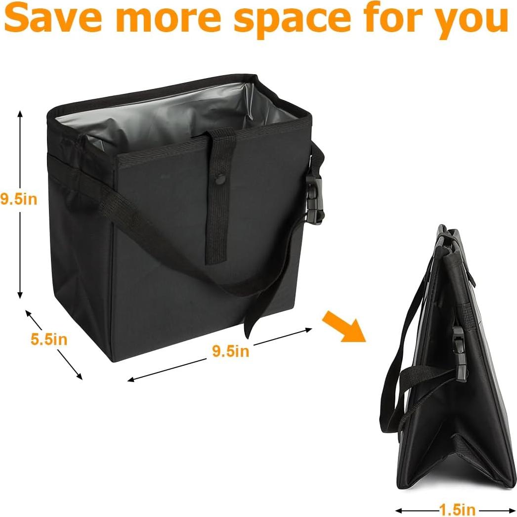 Basurero de Coche Mandark, Impermeable y Colapsable 3L