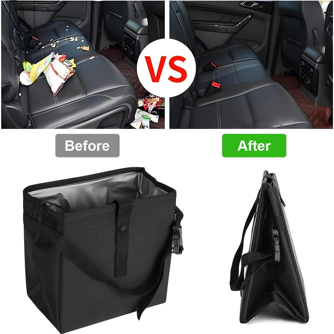 Basurero de Coche Mandark, Impermeable y Colapsable 3L