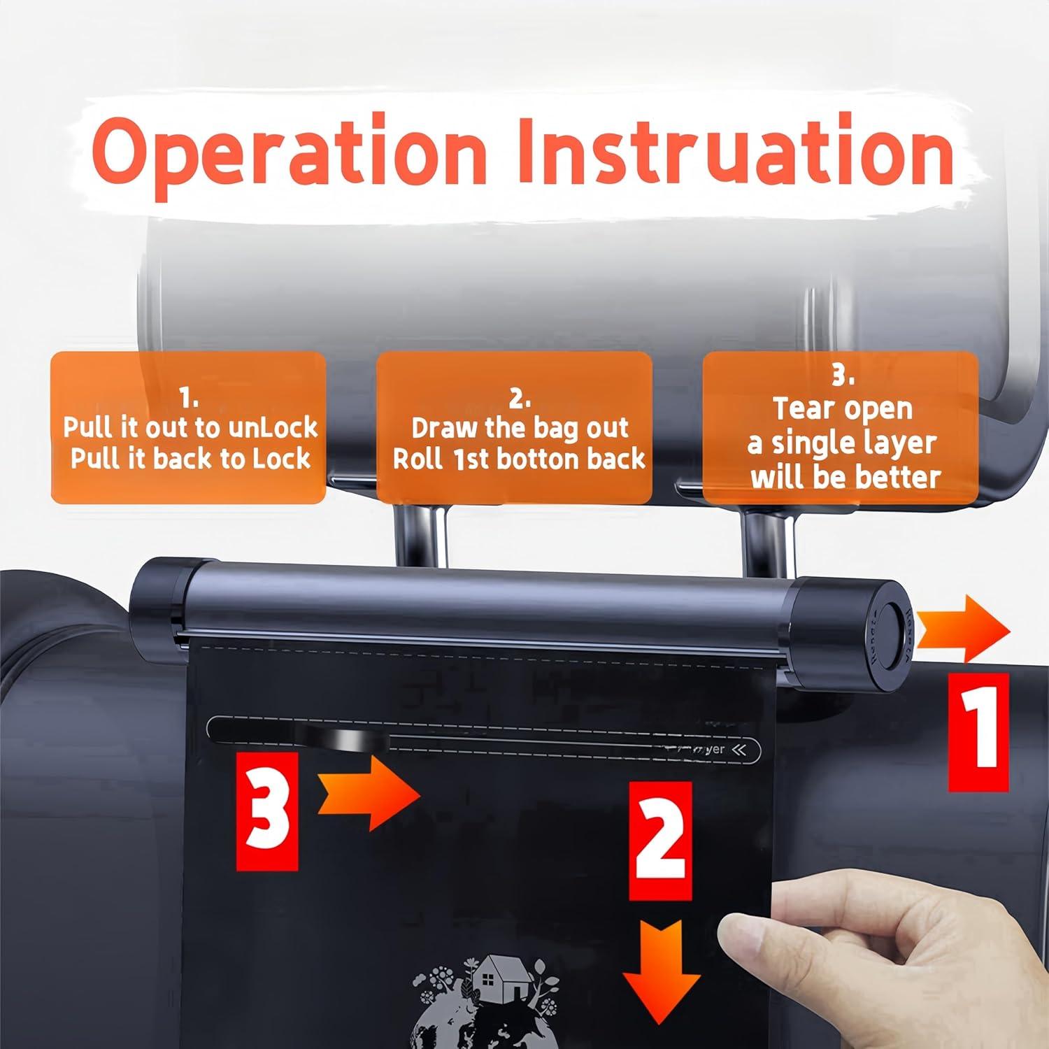 Basurero para Automóvil HwCknPT 2L Plegable Negro