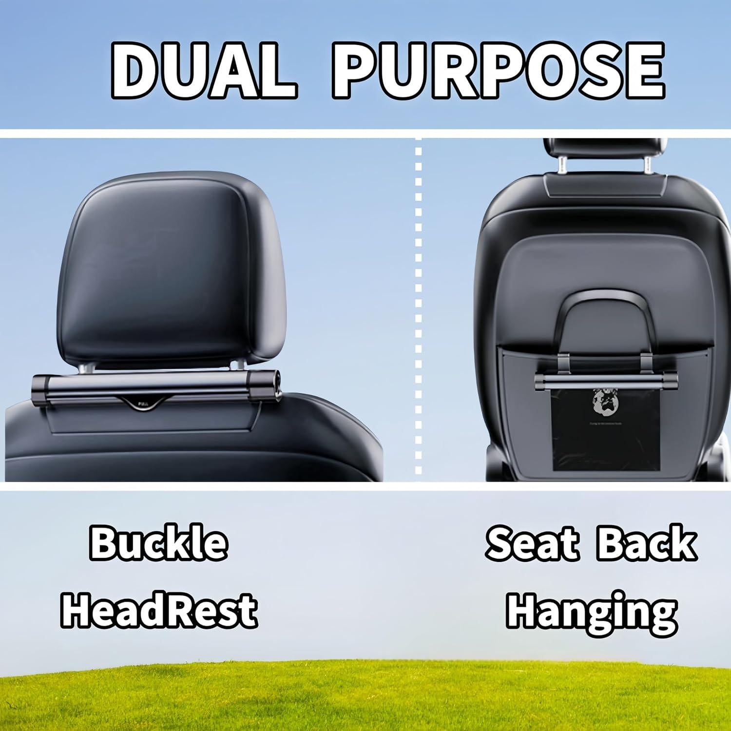 Basurero para Automóvil HwCknPT 2L Plegable Negro