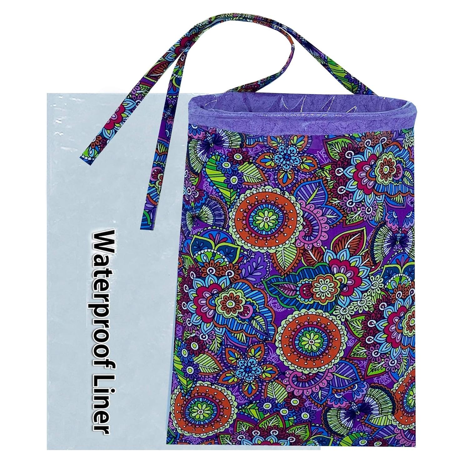 Cubo de Basura para Auto NeatCarBags Grande Púrpura Impermeable