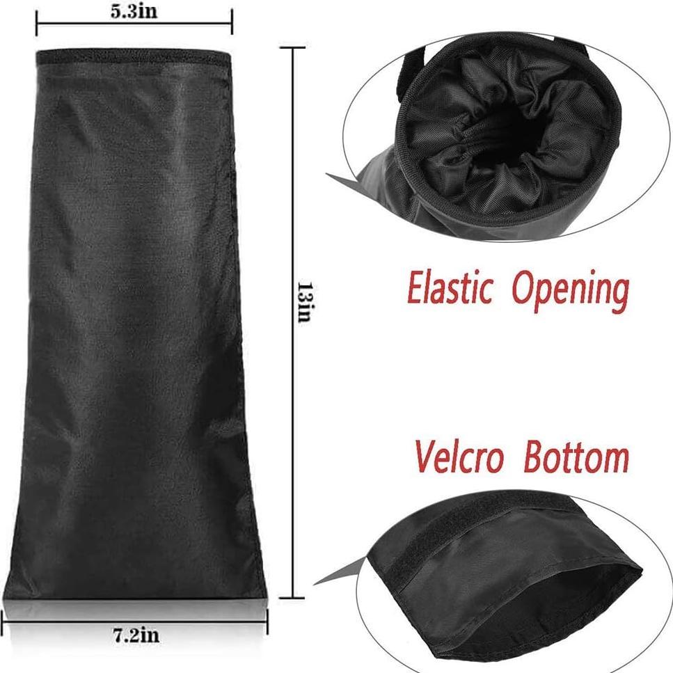 Bolsa de Basura IPELY para Auto - Oxford Negro 18x38 cm