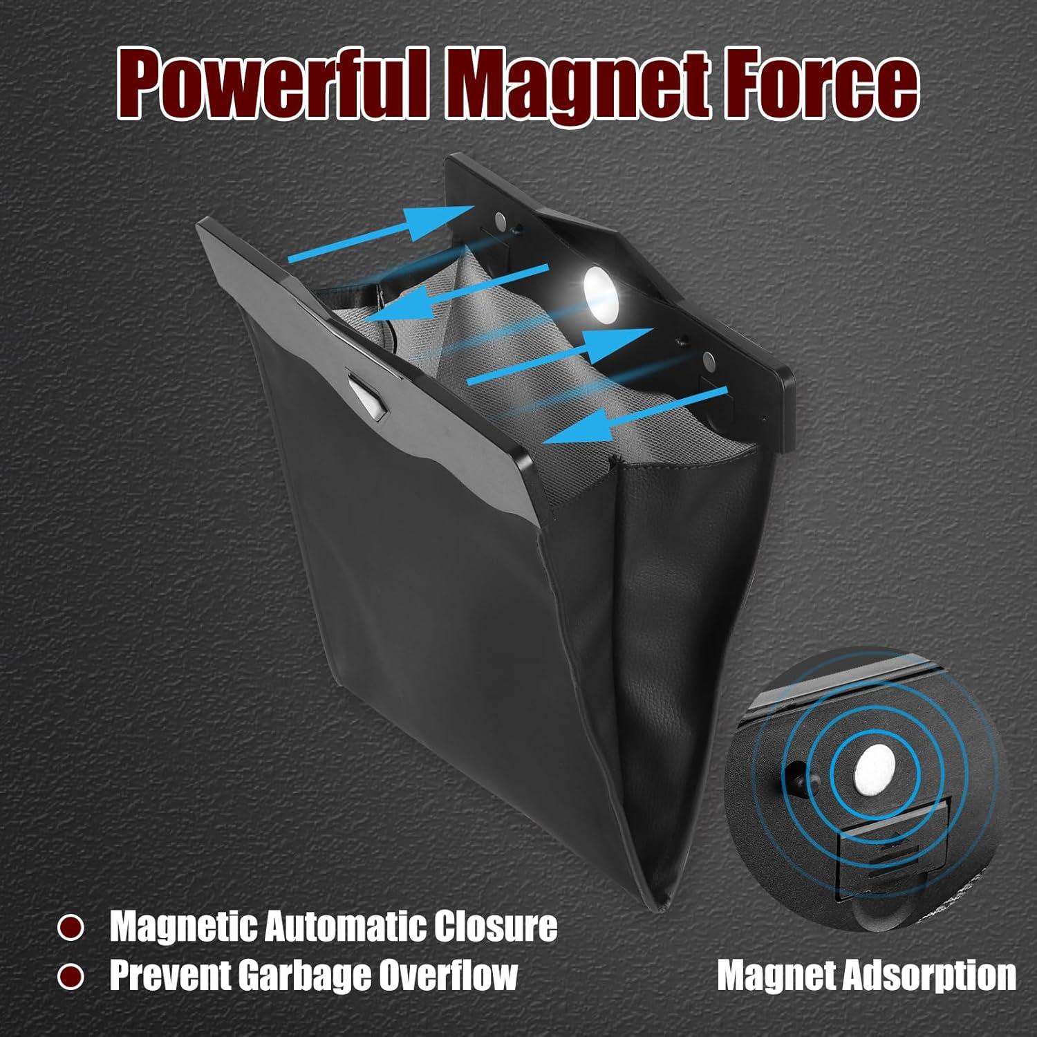 Basurero para Auto NATUREKIT con Luz LED y Cierre Magnético