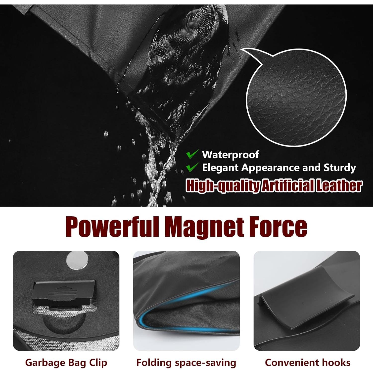 Basurero para Auto NATUREKIT con Luz LED y Cierre Magnético