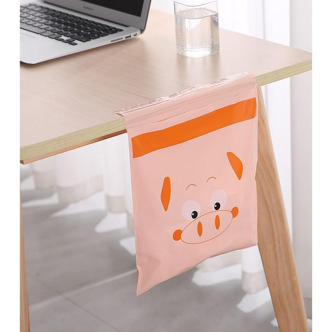 Car Trash Bags, 60pcs Easy Stick-On Disposable Car Garbage Bags, Waterproof Leak Proof Barf Vomit Bags, Self Adhesive Cleaning Bags, Kitchen Storage Bag