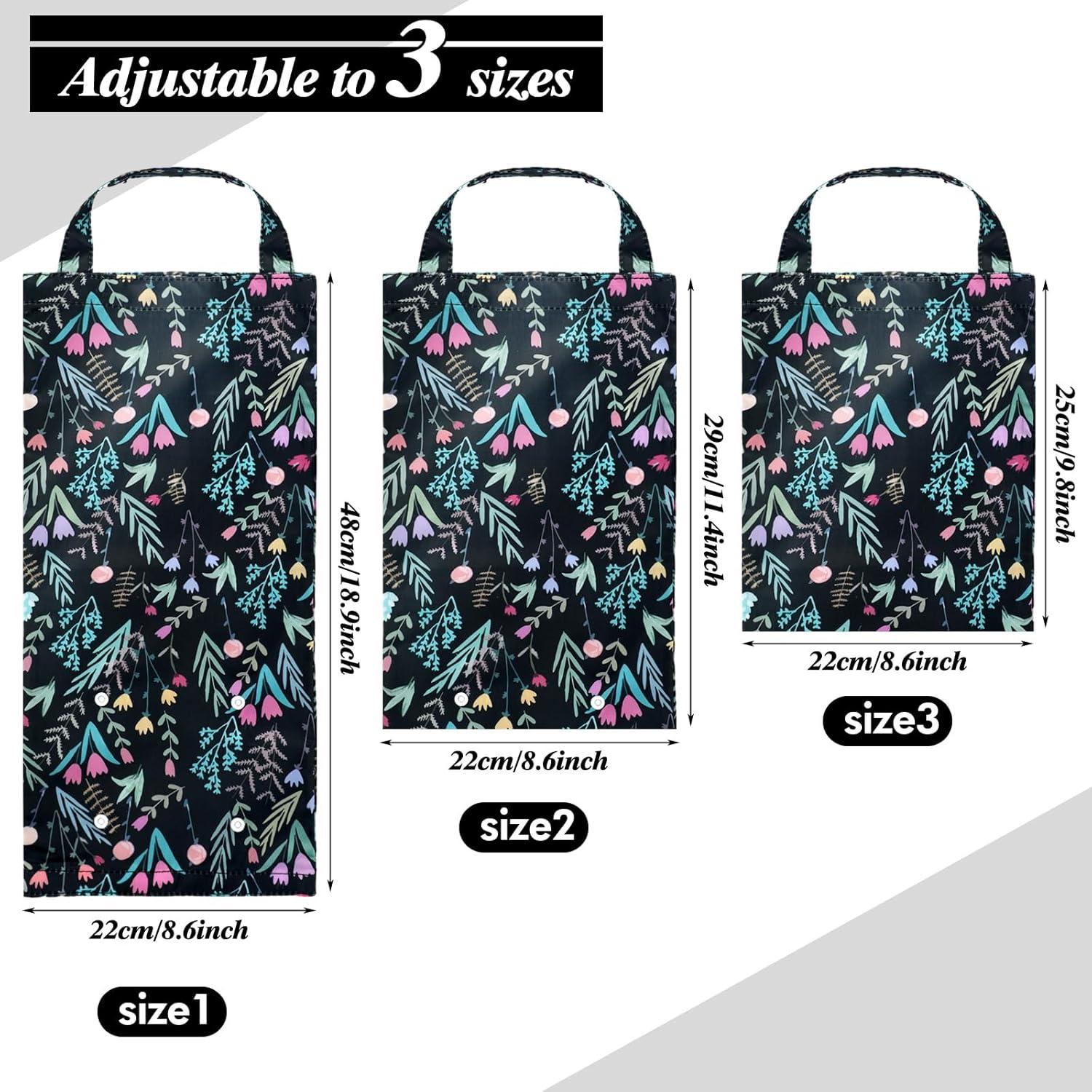 Bolsa de Basura para Auto Colgante Ribbonlic Floral Boho 2 Pcs