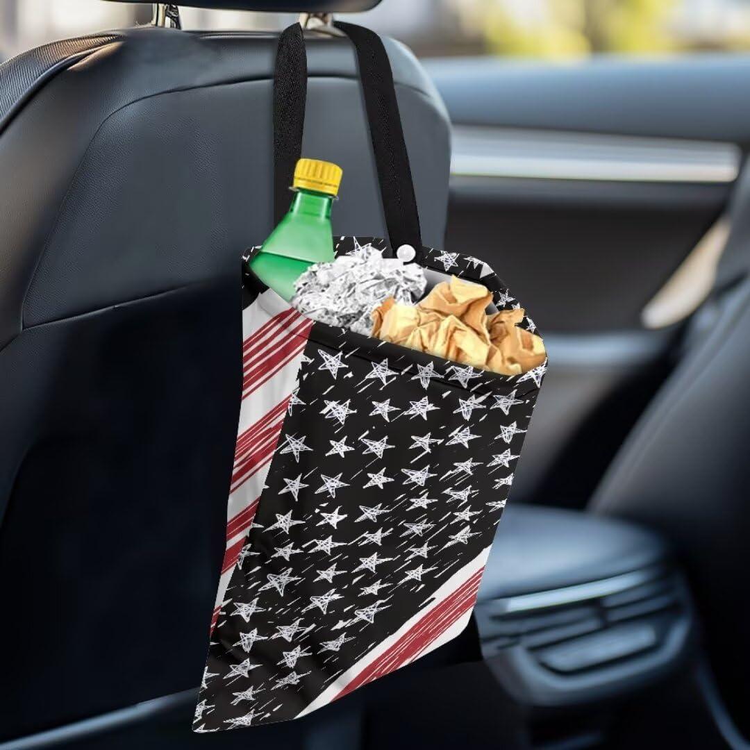 Bolsa de Basura para Auto PIREXCNY Bandera Americana Colgante