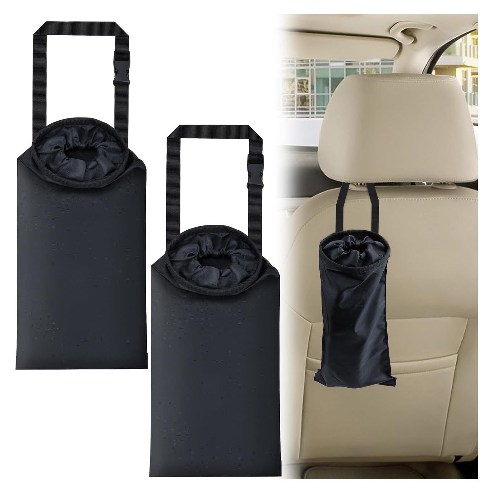 2 Bolsas de Basura para Auto Ecocstm, Lavables y Colgantes