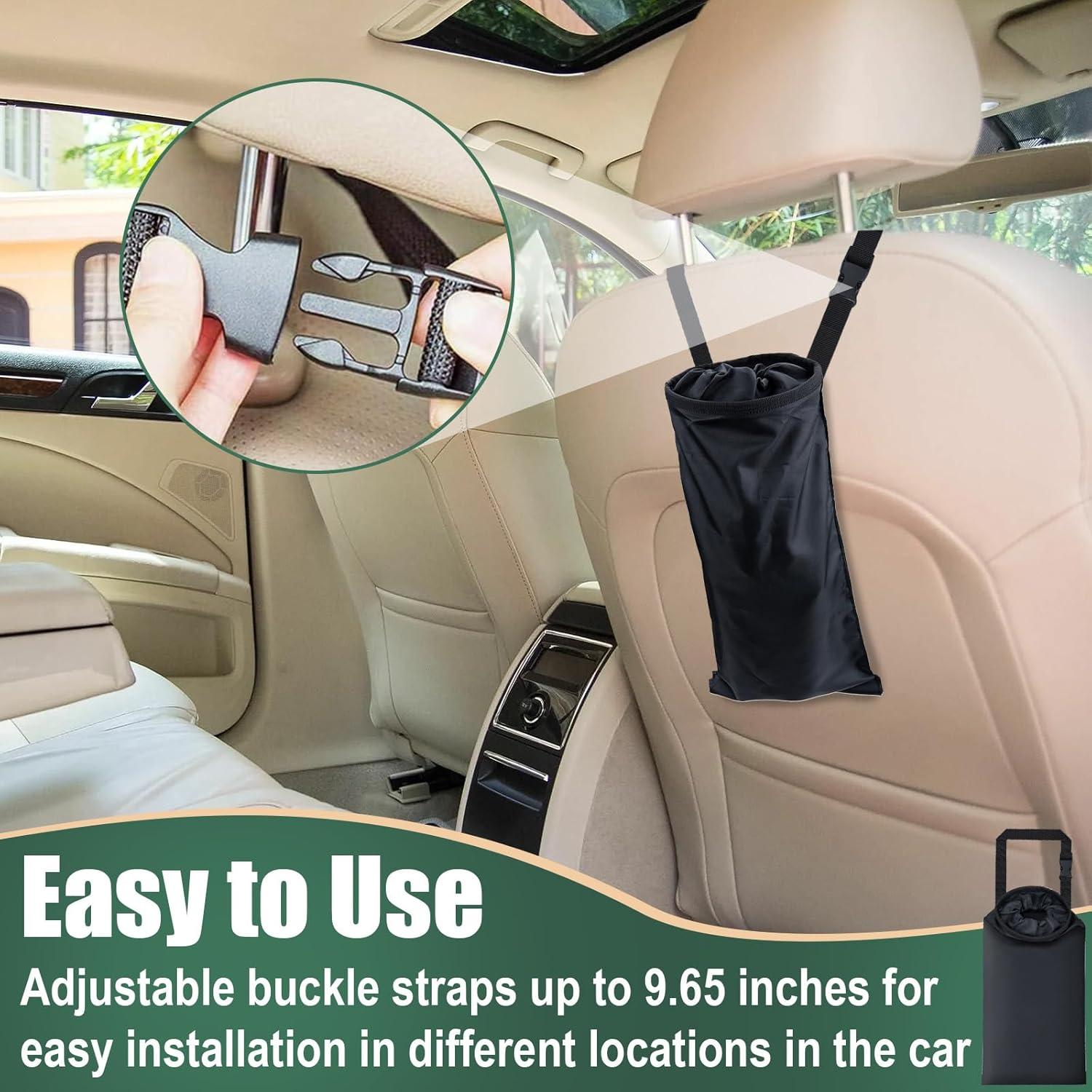 2 Bolsas de Basura para Auto Ecocstm, Lavables y Colgantes