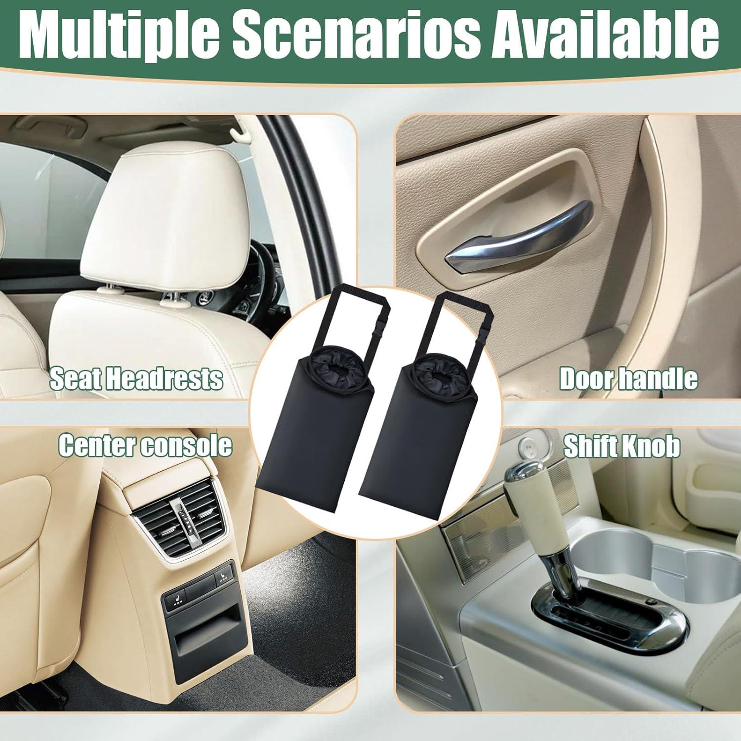 2 Bolsas de Basura para Auto Ecocstm, Lavables y Colgantes