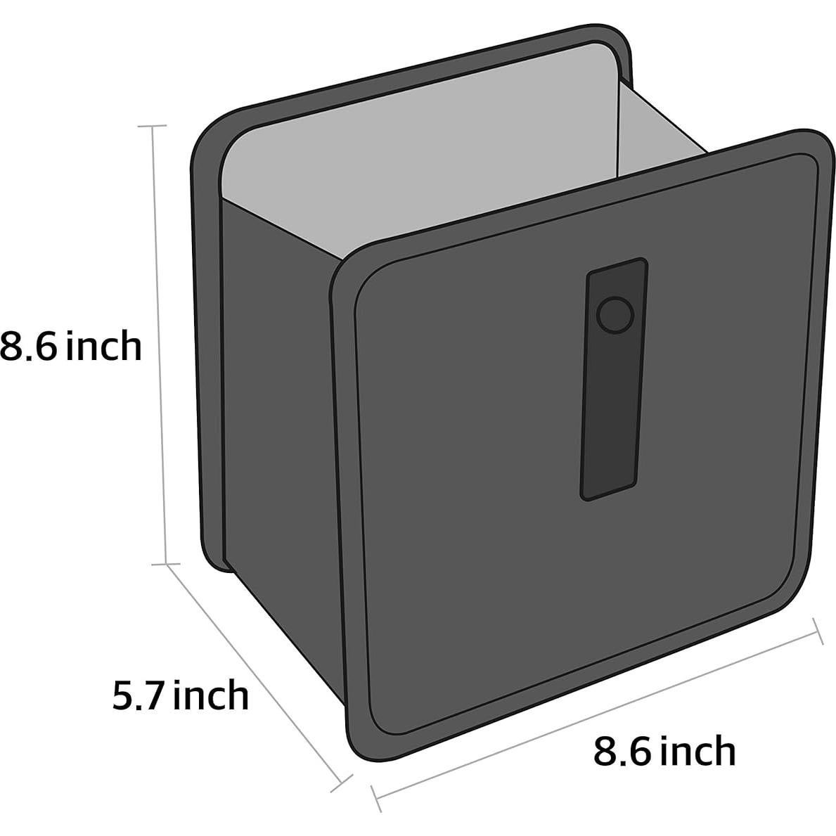 Basurero de Auto KMMOTORS Jopps Plegable Cuero Vegano Negro