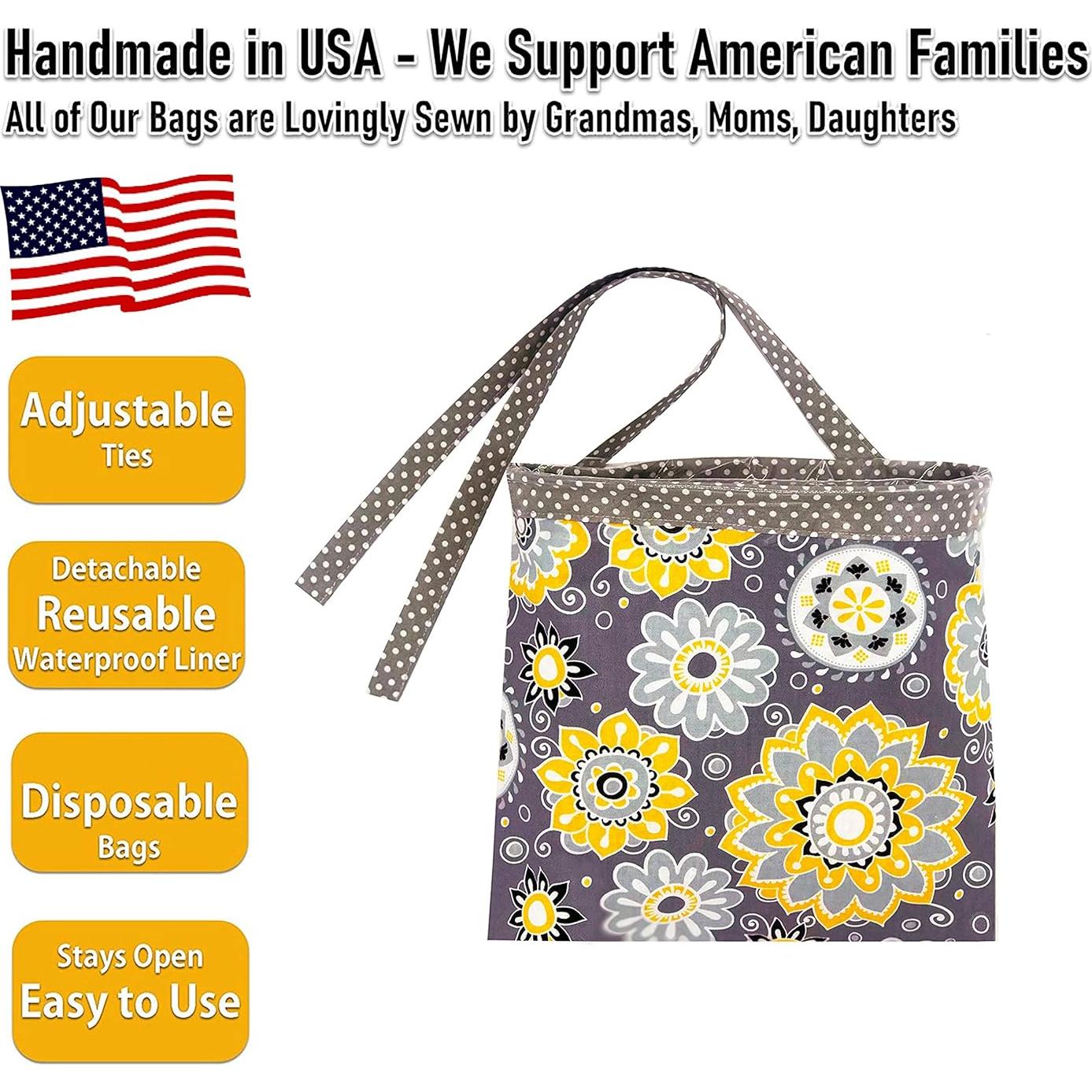 Bolsa de Basura para Auto NeatCarBags Rosa/Girasol 23x23cm