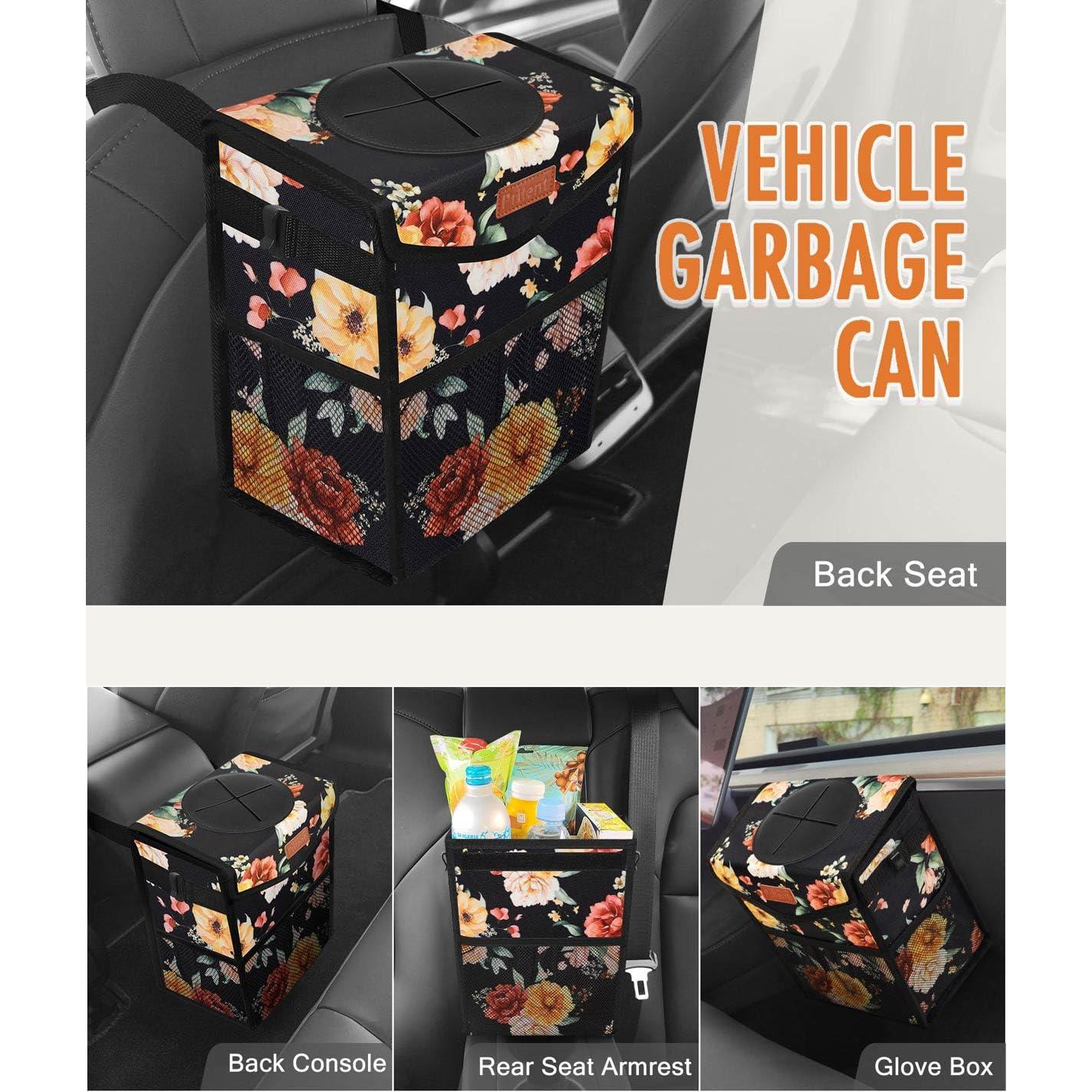 Basurero de Auto Pritent Trapezoidal Rosa 2 Galones a Prueba de Fugas