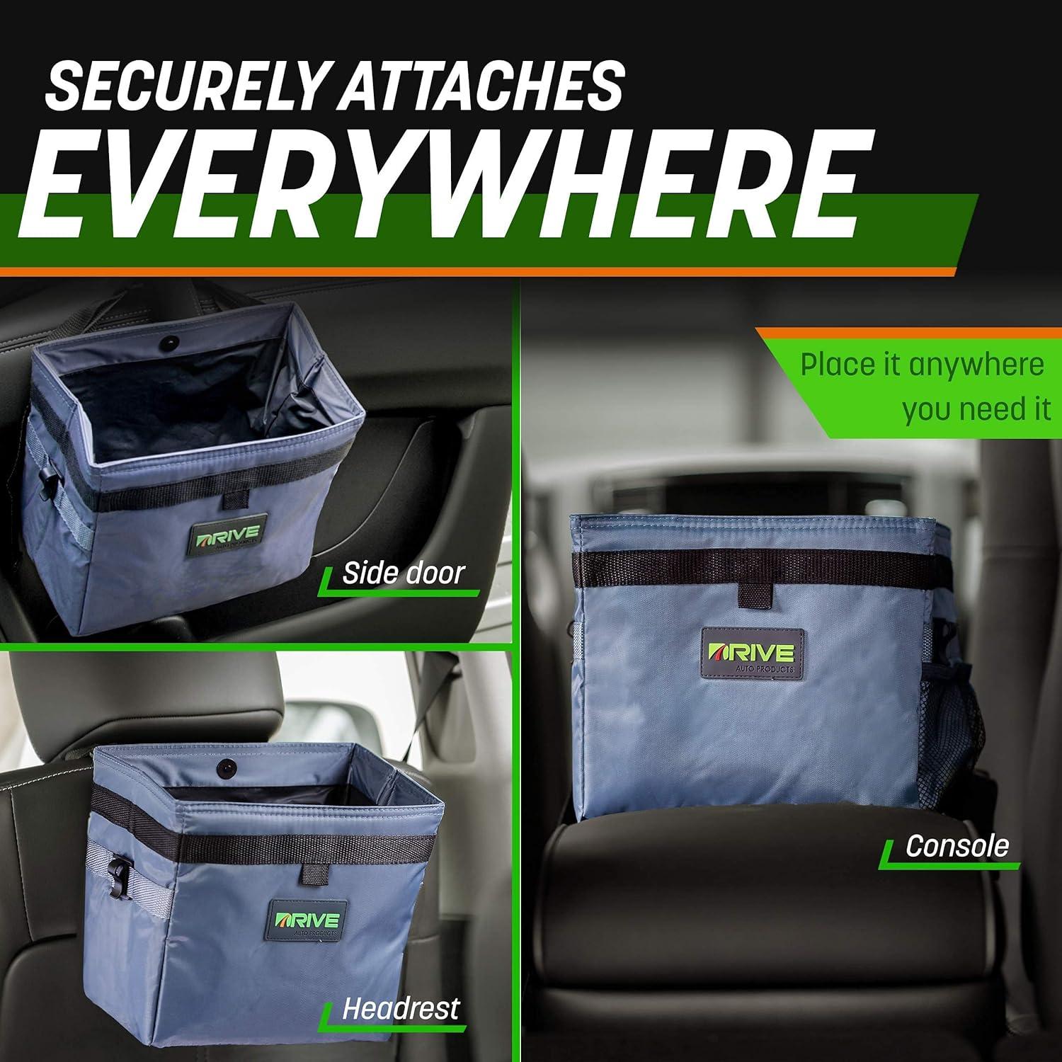 Bolsita de Basura para Auto Drive - 2 Galones Gris a Prueba de Fugas