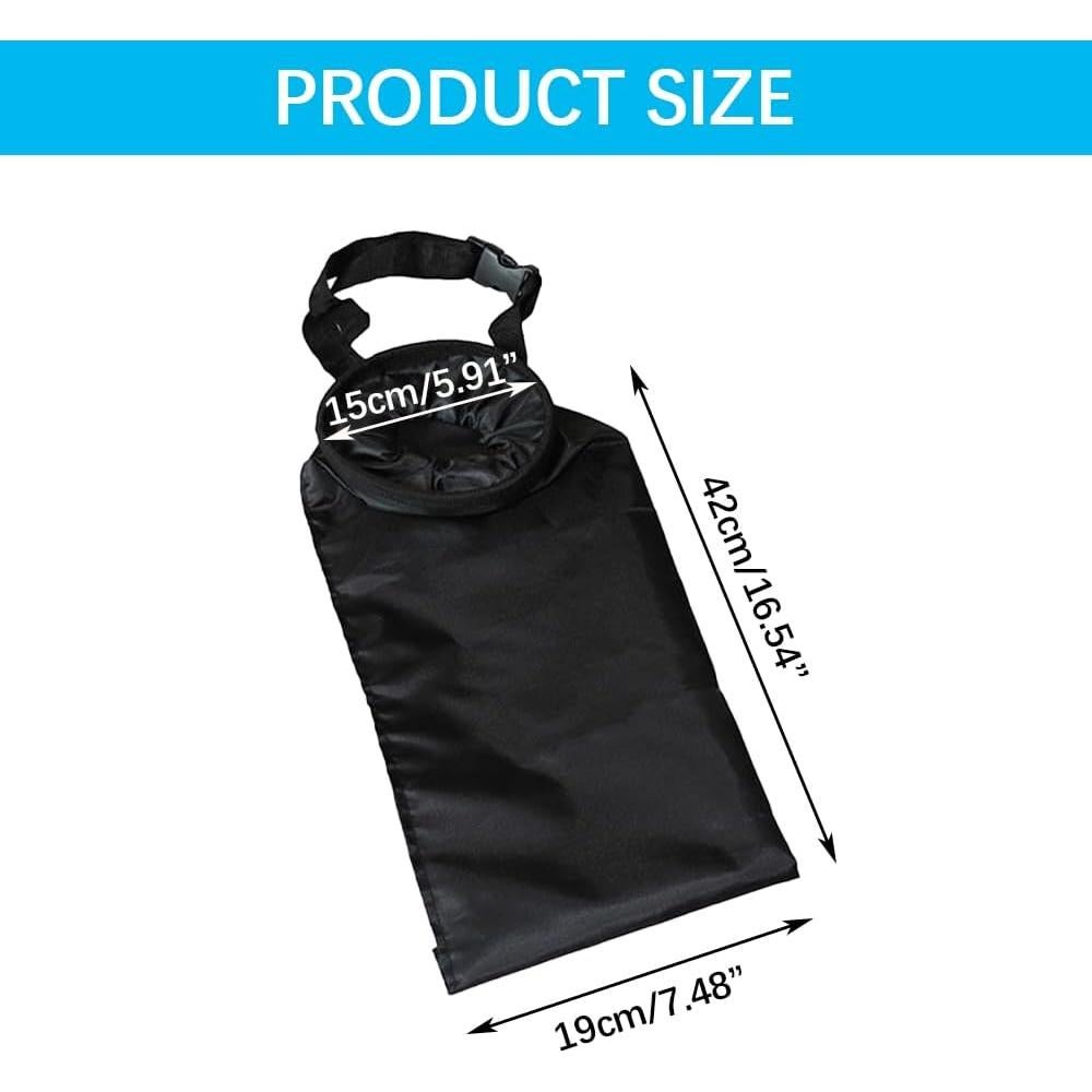 Bolsa de Basura Plegable para Autos Lecctso 2 Galones Negra