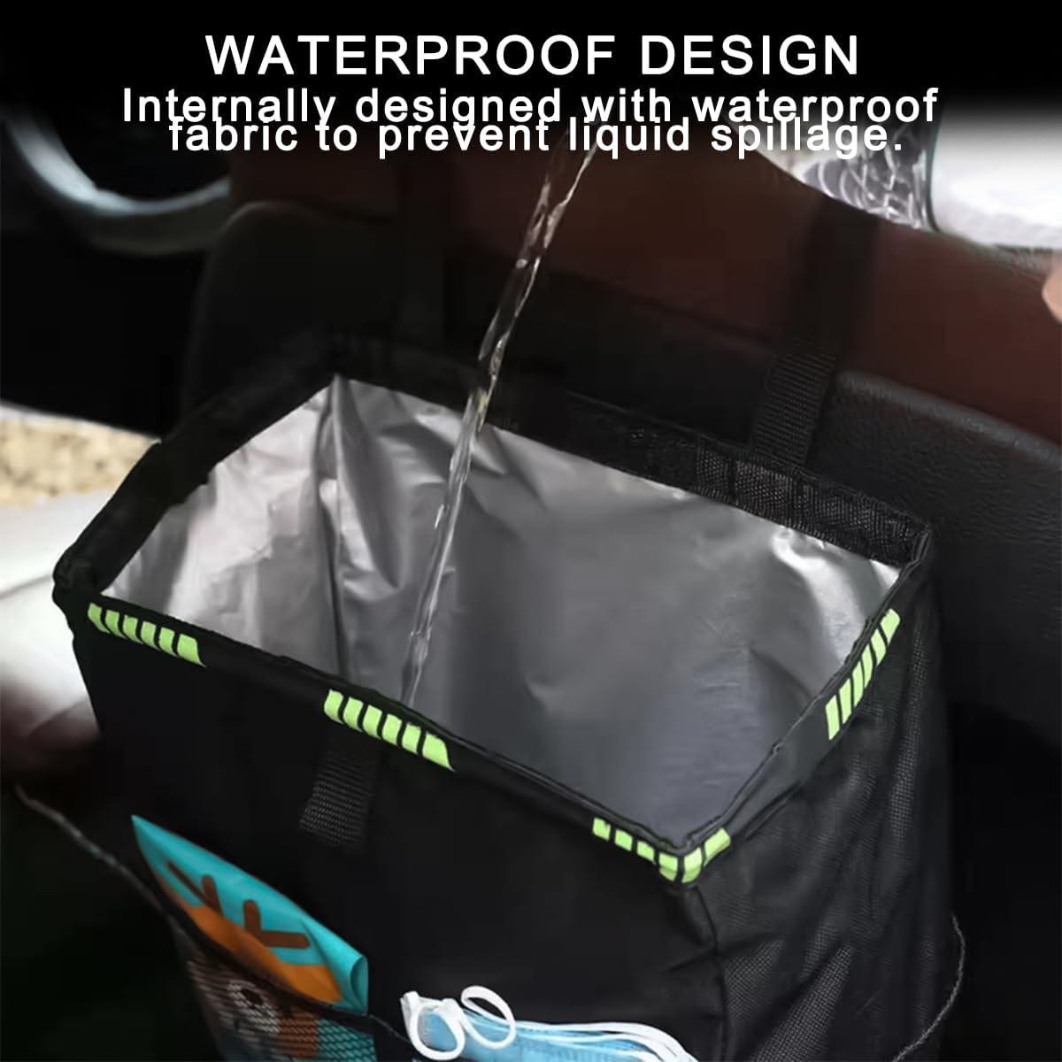 Basurero de Auto Colgante KHGUZ Rosa Impermeable 0.8L