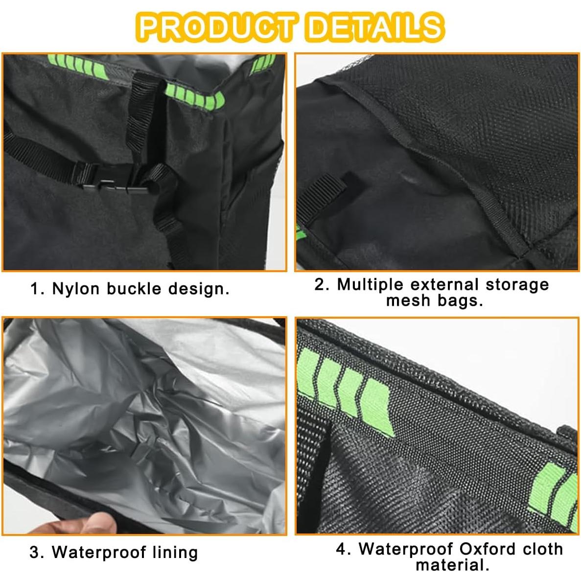 Basurero de Auto Colgante KHGUZ Rosa Impermeable 0.8L