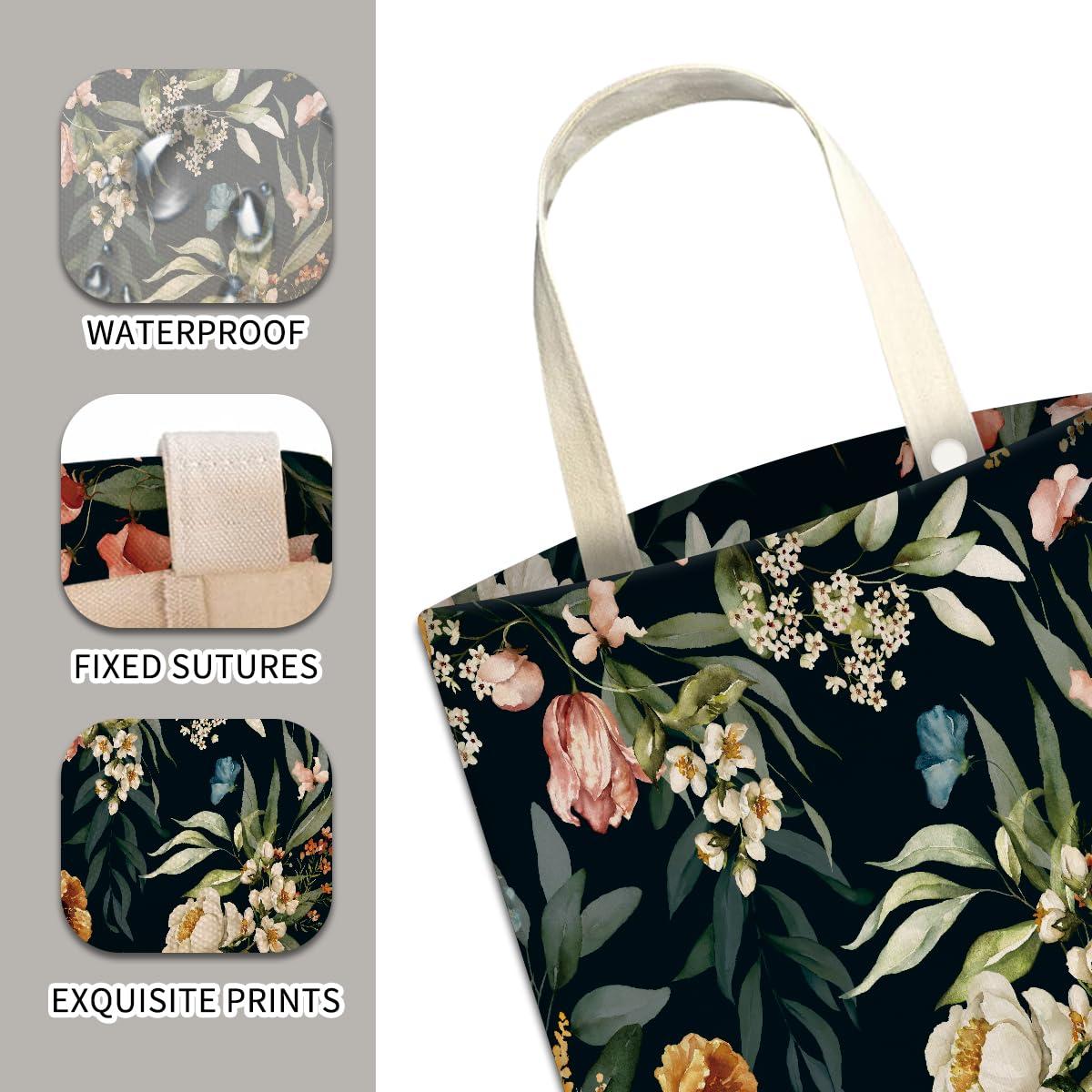 Basurero Colgante para Auto ABUIFDK Flores Acuareladas