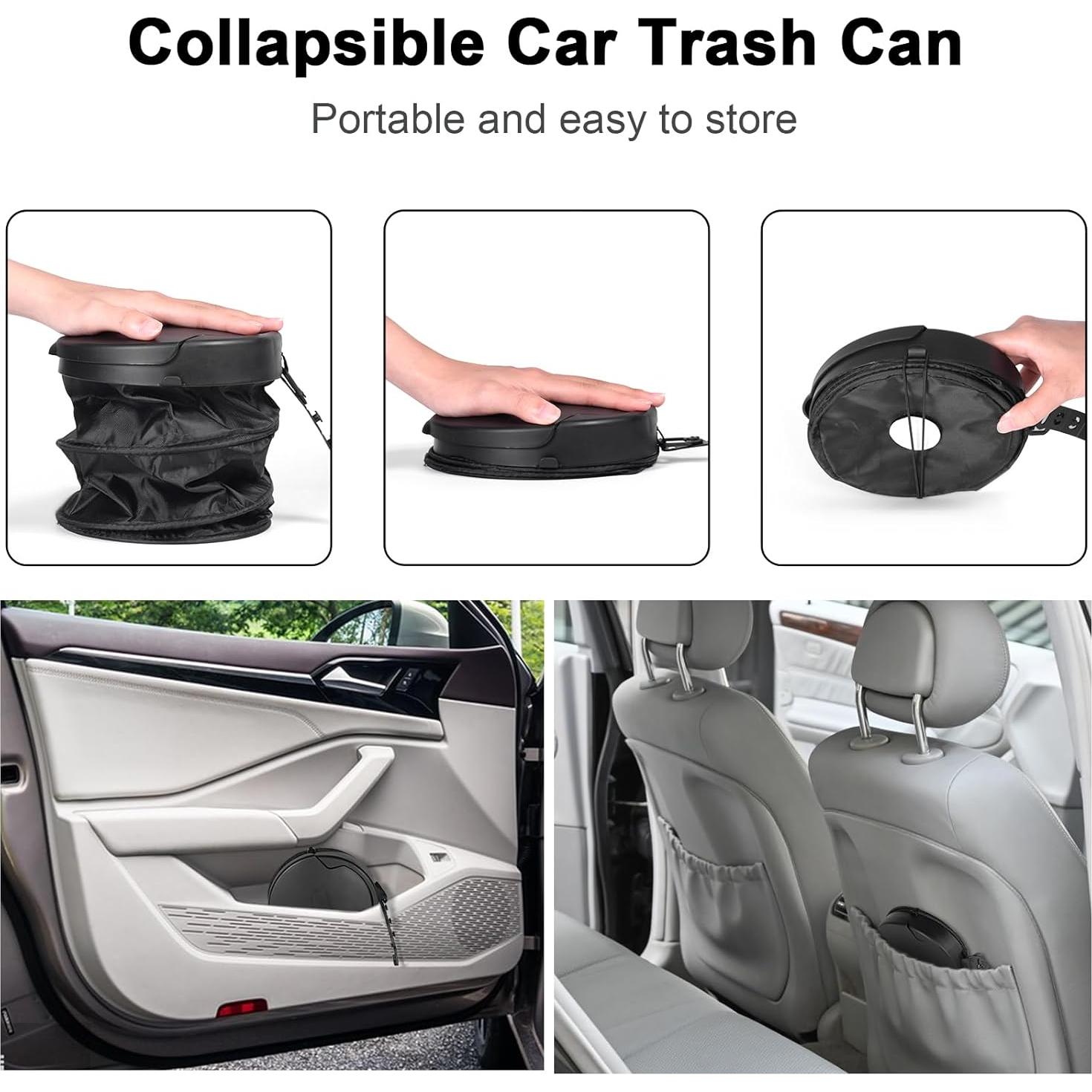 Basurero Plegable para Auto Kincown 2 Unidades 15x15x20.5cm