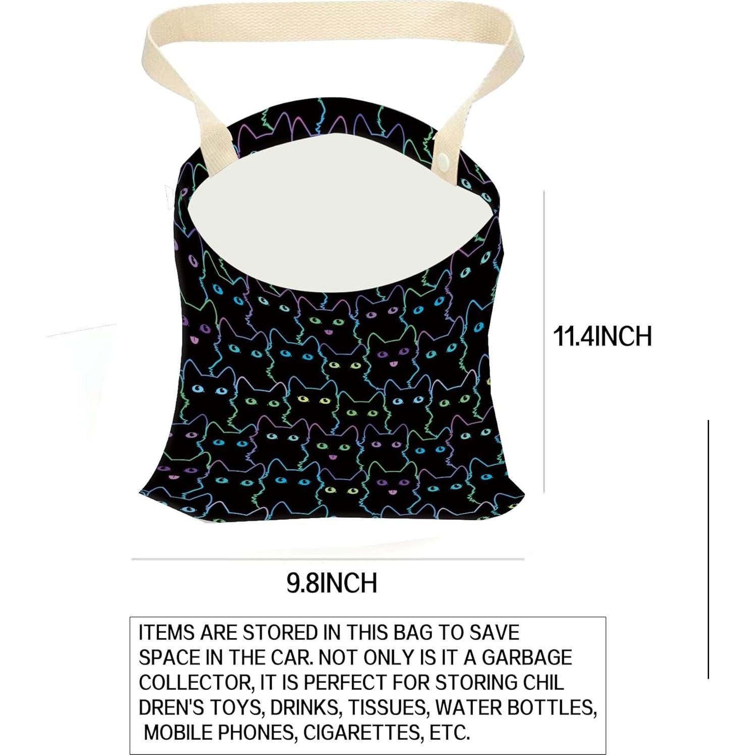 Basurero Colgante para Auto ANKVRP Gatos Lindos 5L